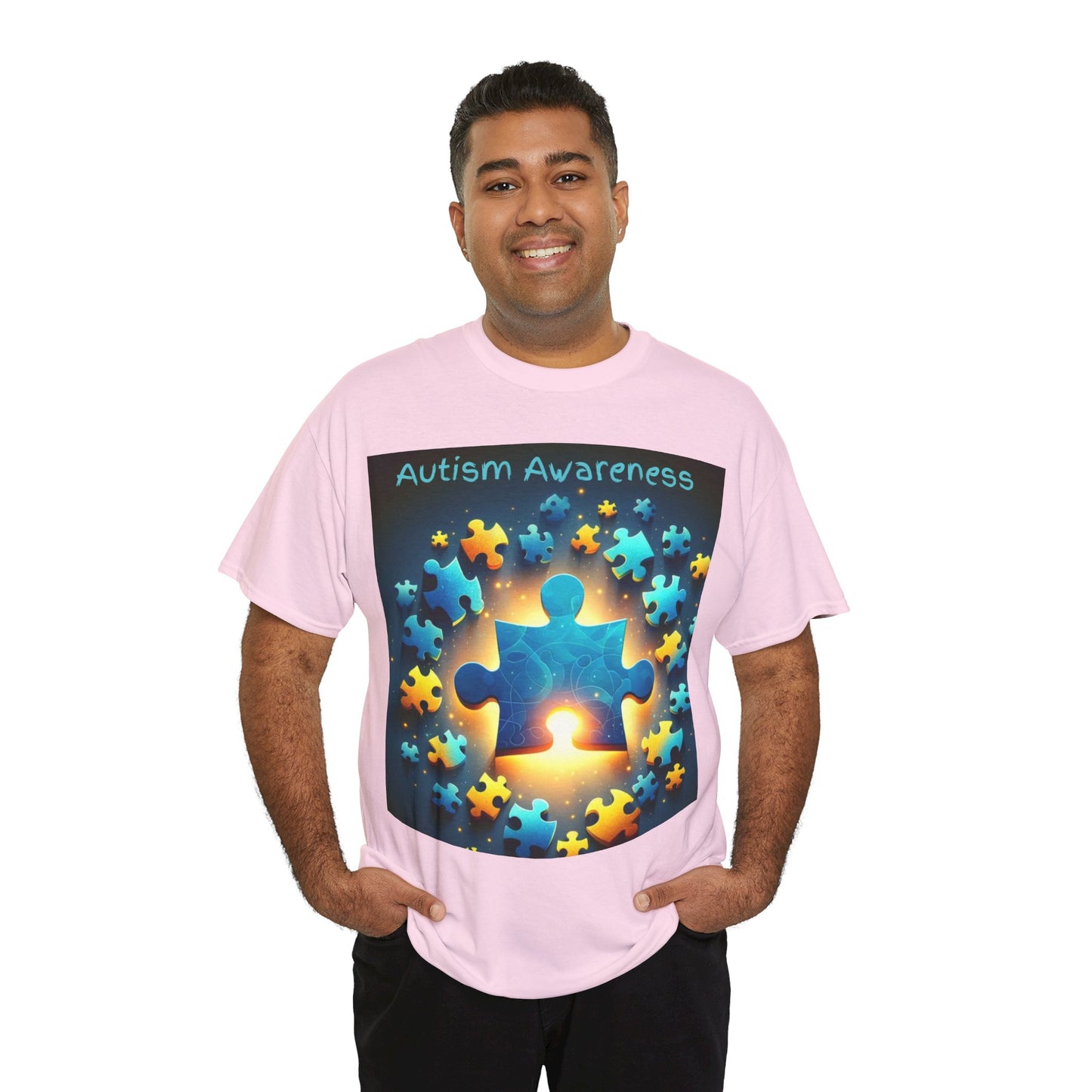 Autism Glow Unisex Heavy Cotton Tee