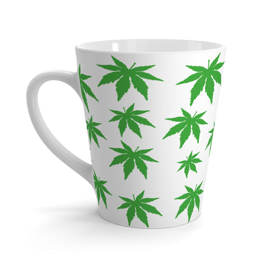 Cannabis Leaf Latte Mug