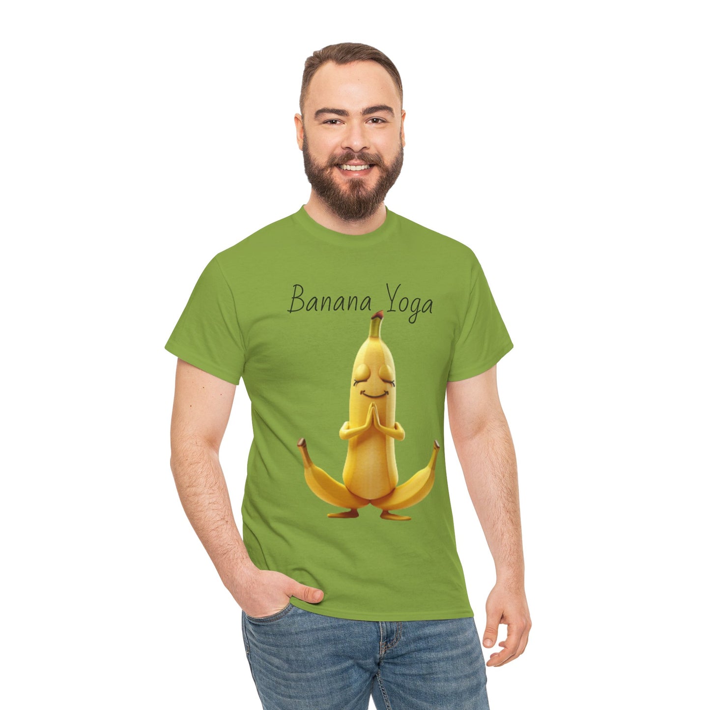 Banana Yoga Unisex Heavy Cotton Tee