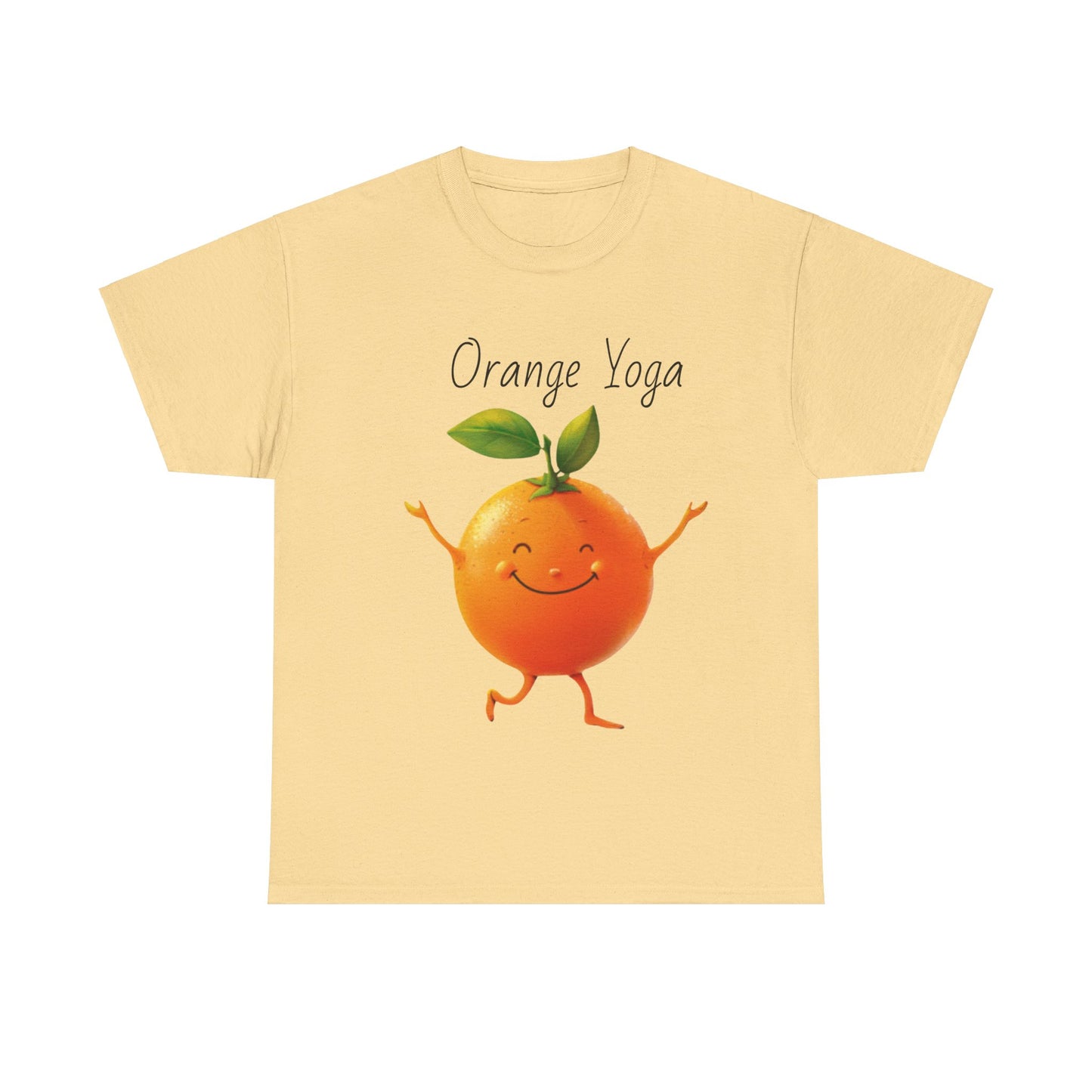 Orange Yoga Unisex Heavy Cotton Tee