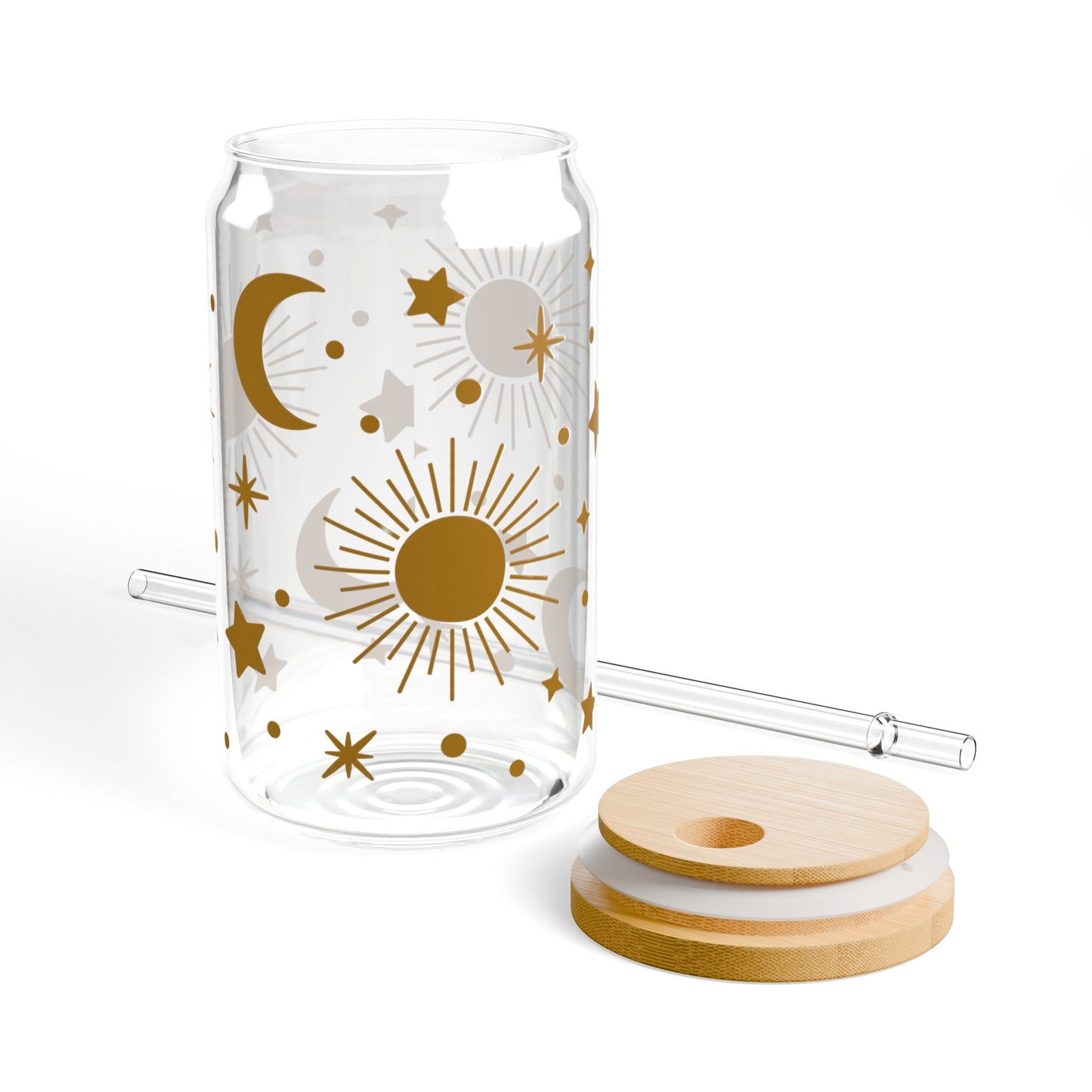 Sun And Moon Sipper Glass, 16oz