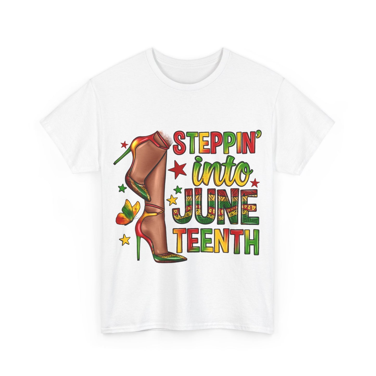 Stepping Into Juneteenth Unisex Heavy Cotton Tee