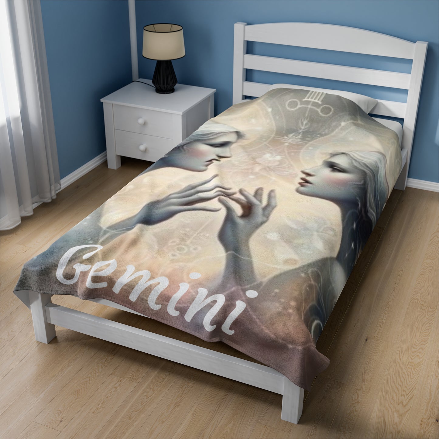 Gemini Zodiac Sign Velveteen Plush Blanket