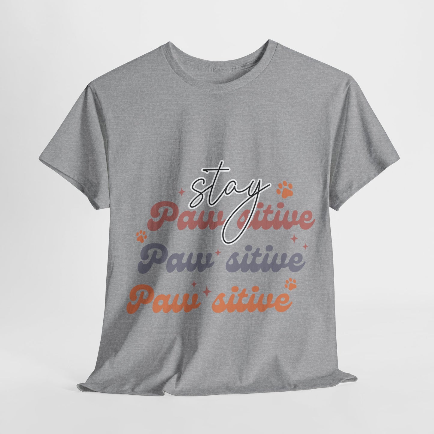 Stay Paw Sitive Unisex Heavy Cotton Tee