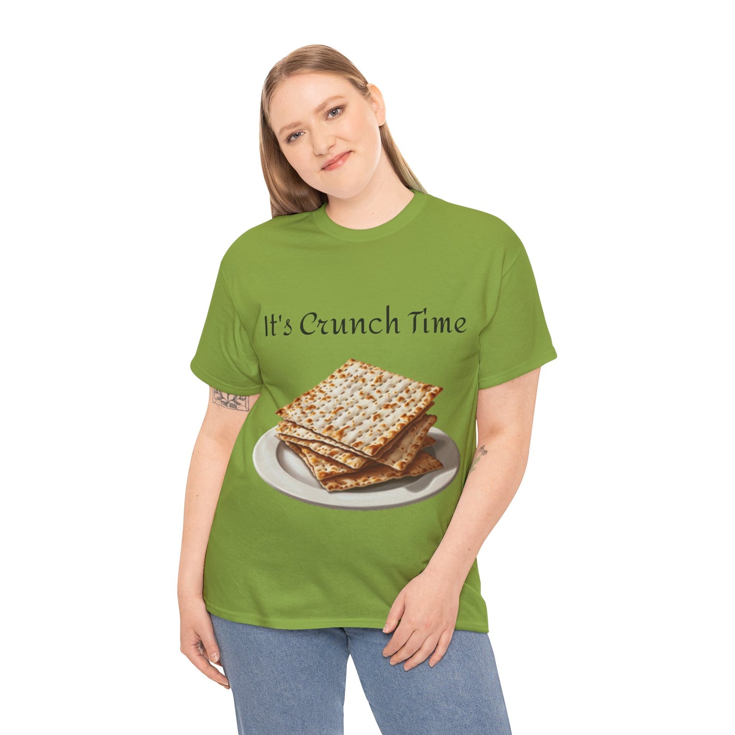 It's Crunch Time Matza Unisex Heavy Cotton Tee