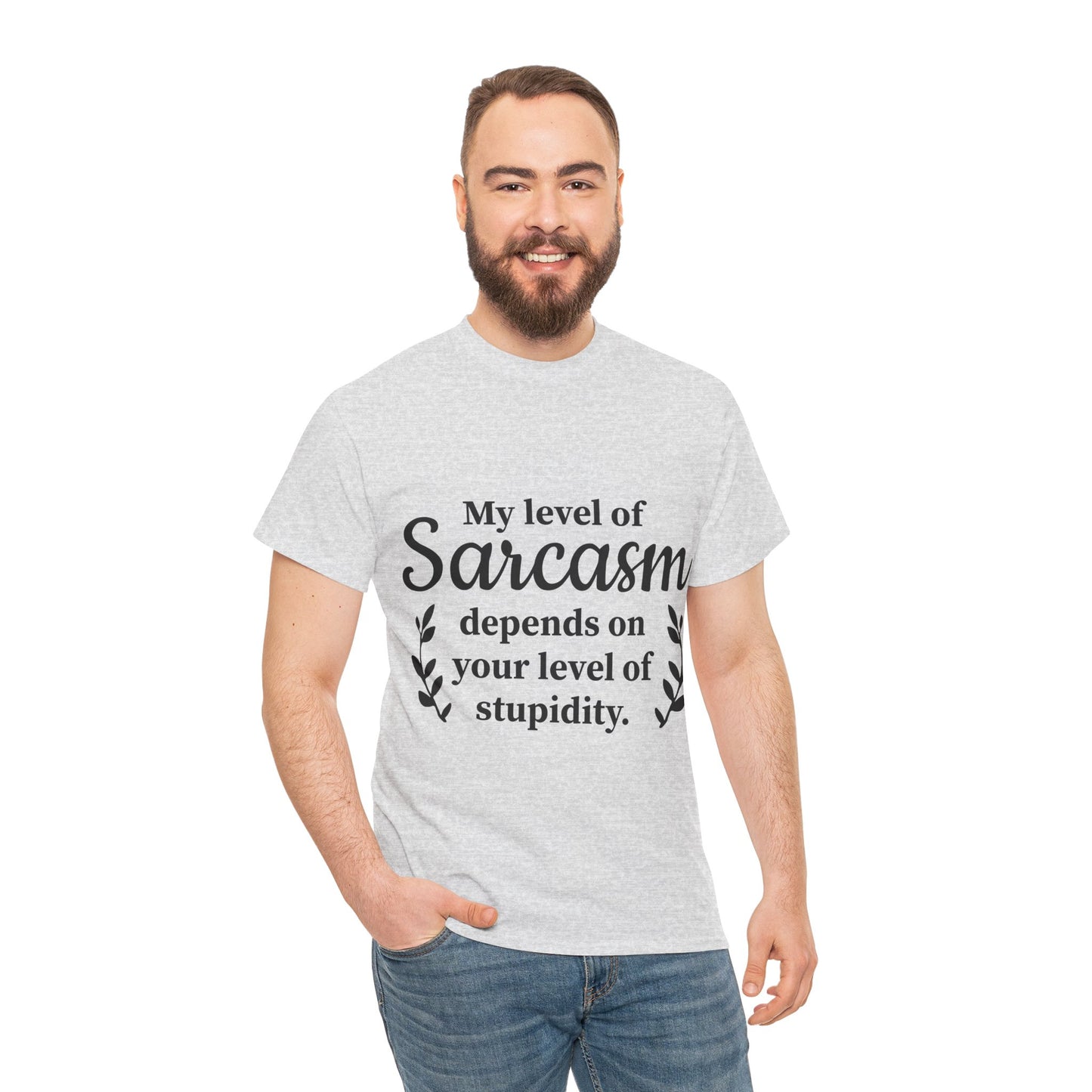 My Level Of Sarcasm Unisex Heavy Cotton Tee