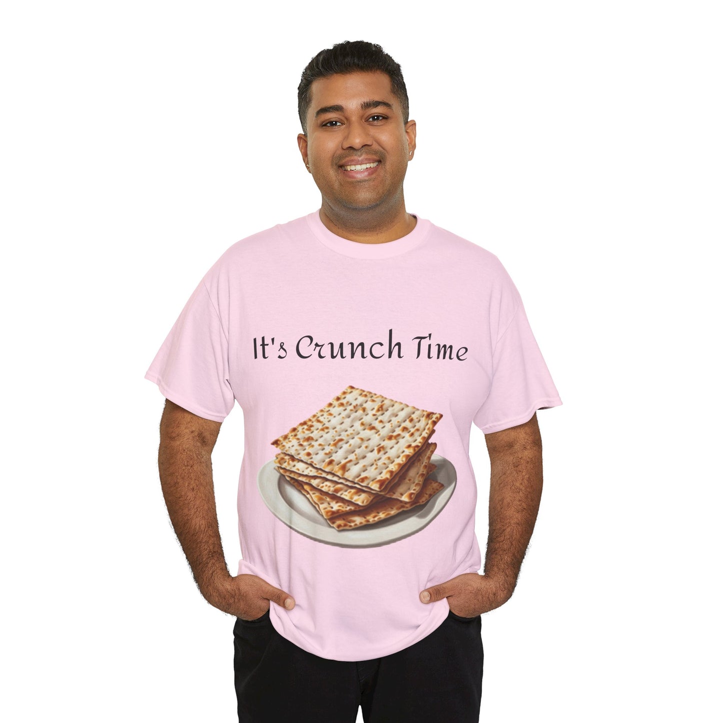 It's Crunch Time Matza Unisex Heavy Cotton Tee