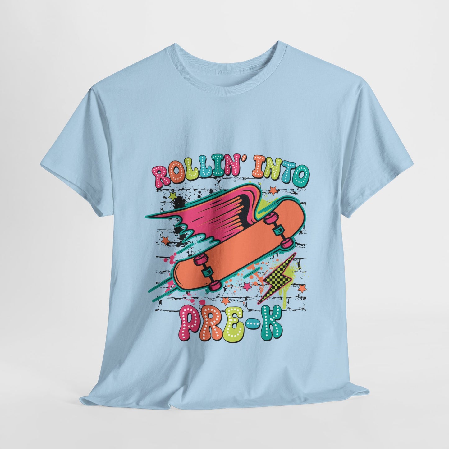 Rockin Into Pre K Unisex Heavy Cotton Tee