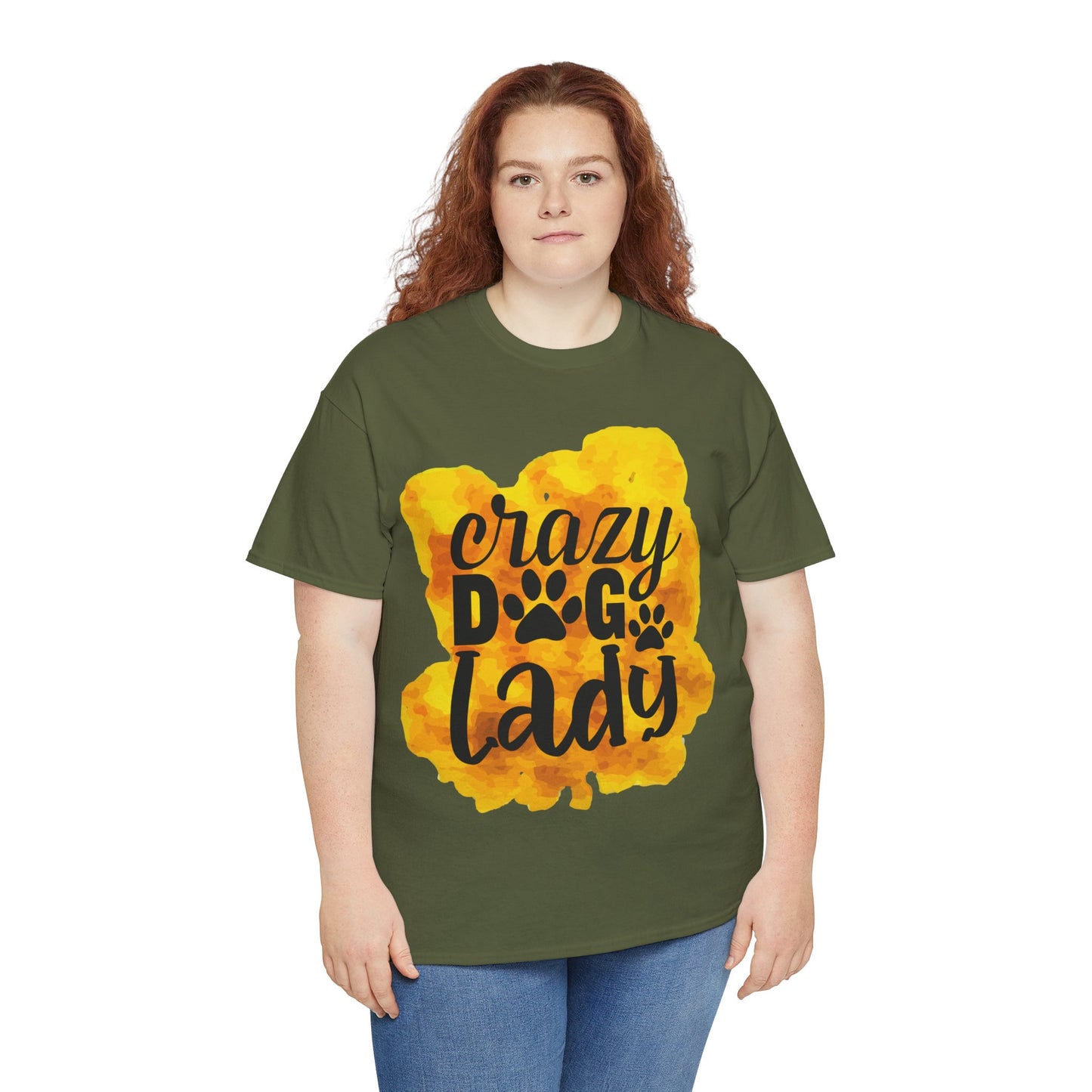 Crazy Dog Lady Unisex Heavy Cotton Tee