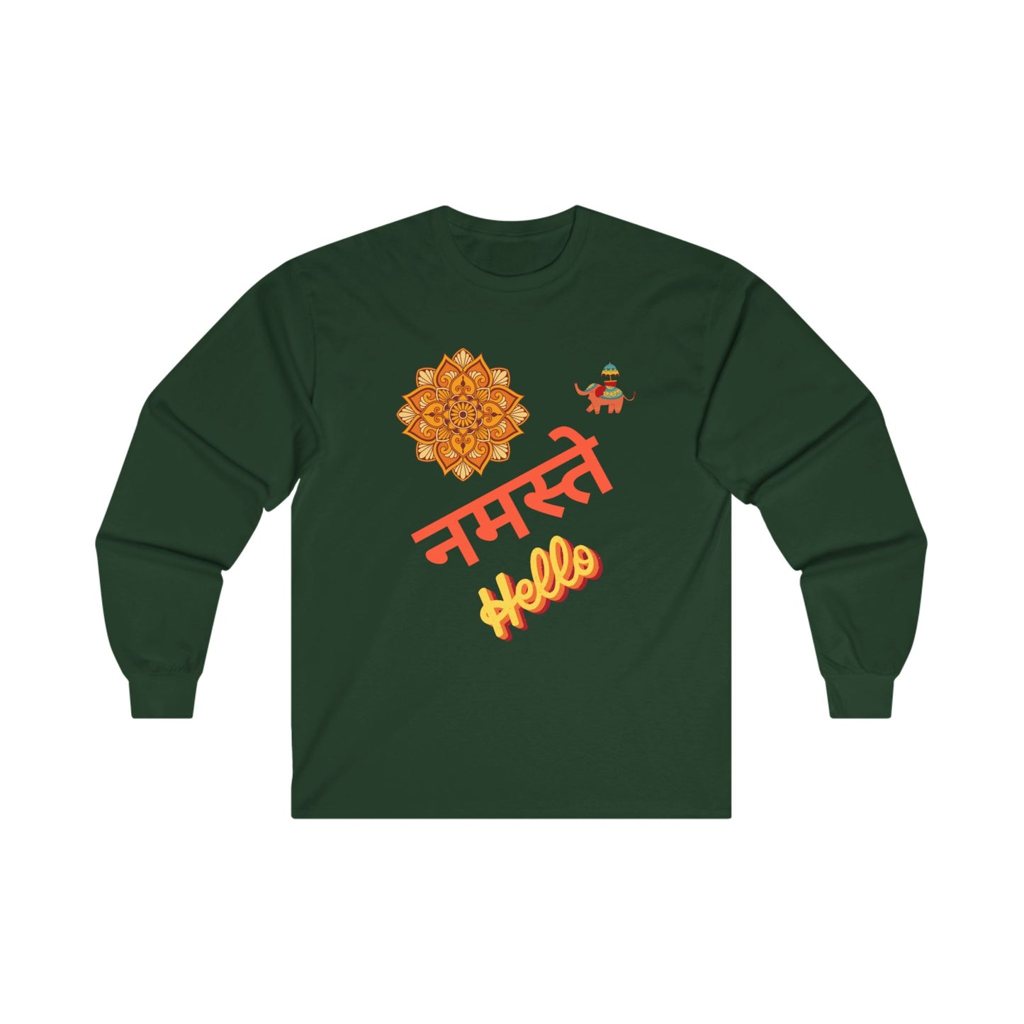 Hello in Hindu Unisex Ultra Cotton Long Sleeve Tee