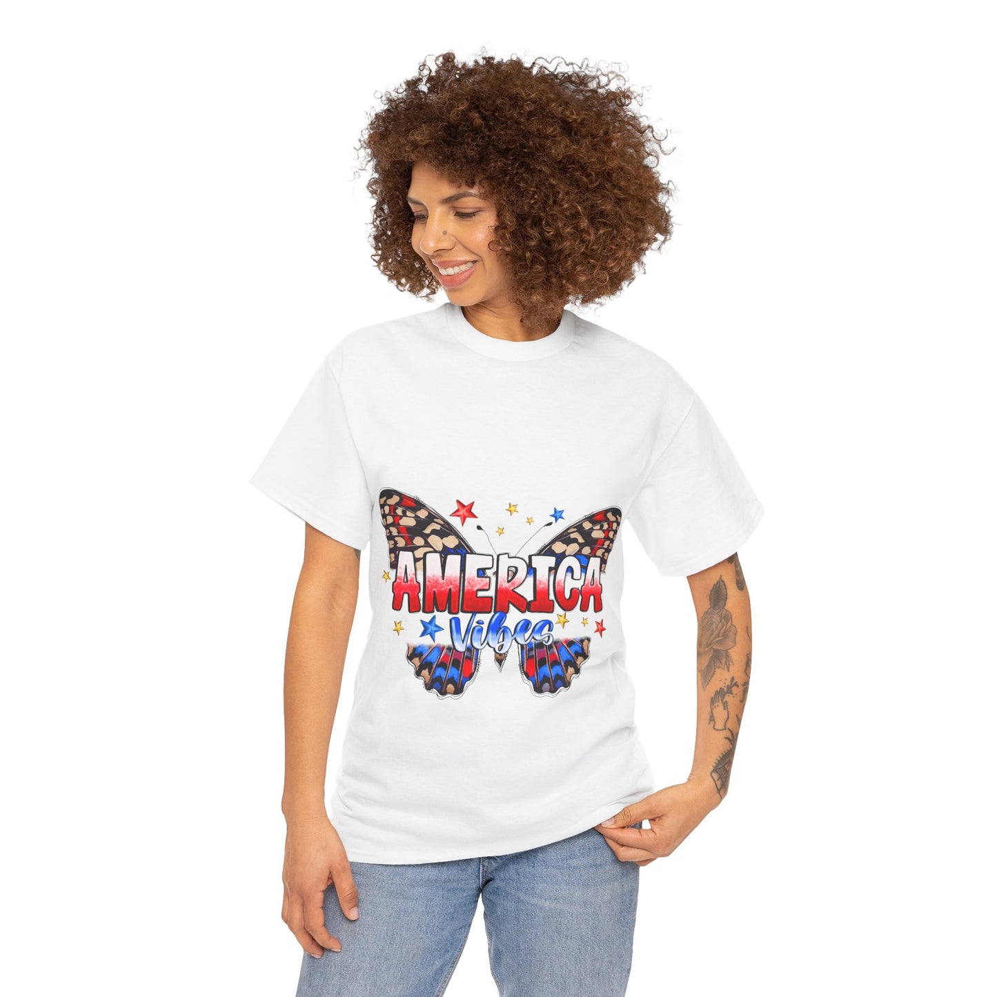 America Vibes Unisex Heavy Cotton Tee