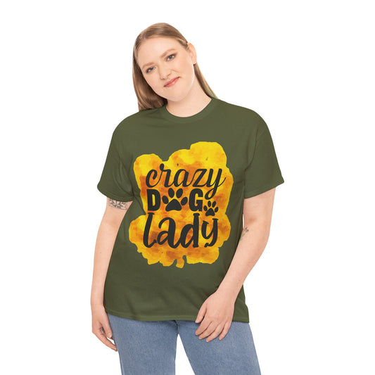 Crazy Dog Lady Unisex Heavy Cotton Tee