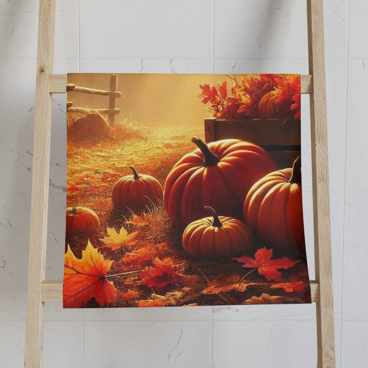 Autumn Fall Pumpkin Hand Towel