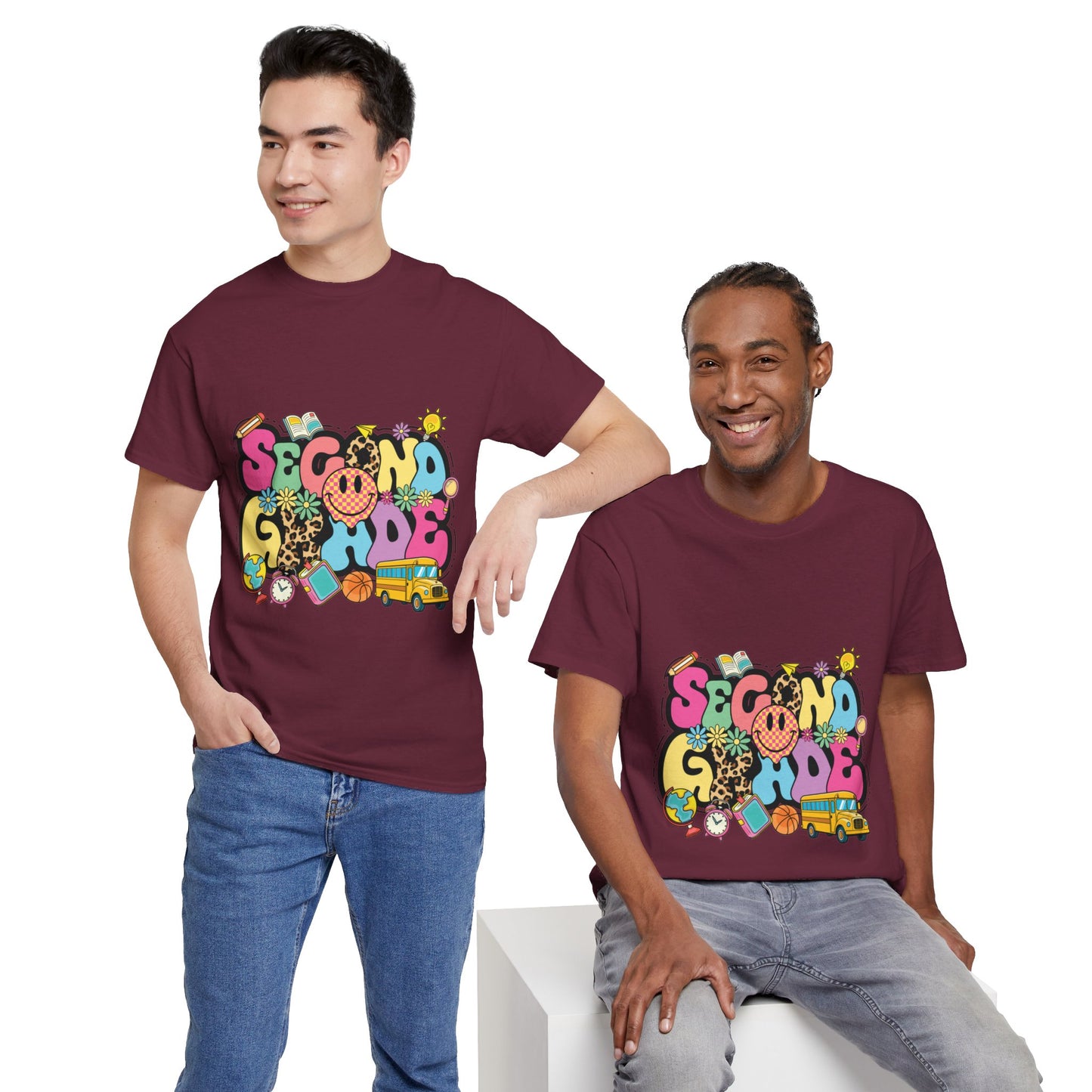 Second Grade Unisex Heavy Cotton Tee