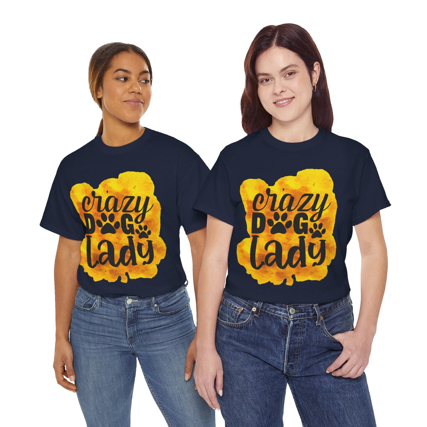 Crazy Dog Lady Unisex Heavy Cotton Tee