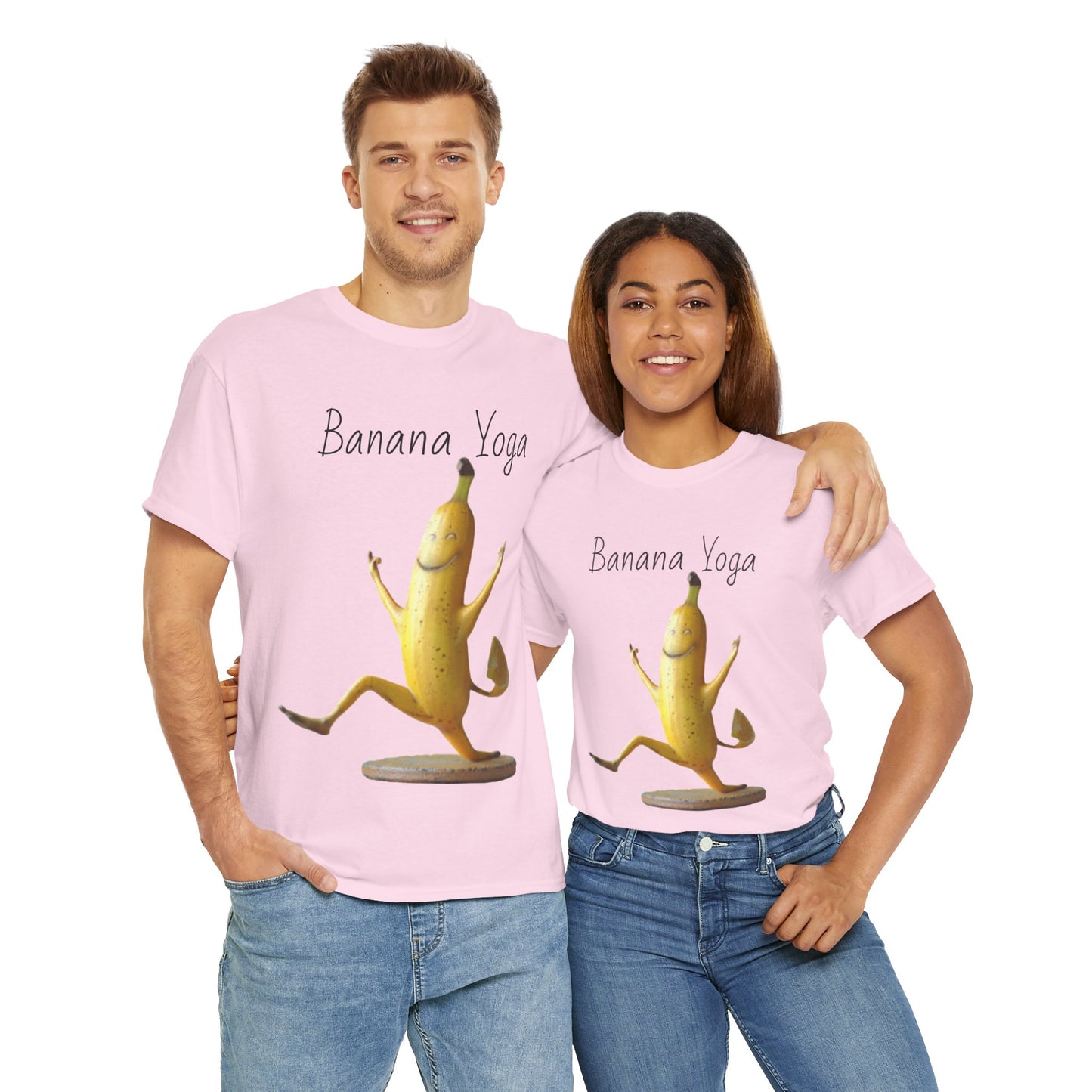 Banana Yoga2 Unisex Heavy Cotton Tee