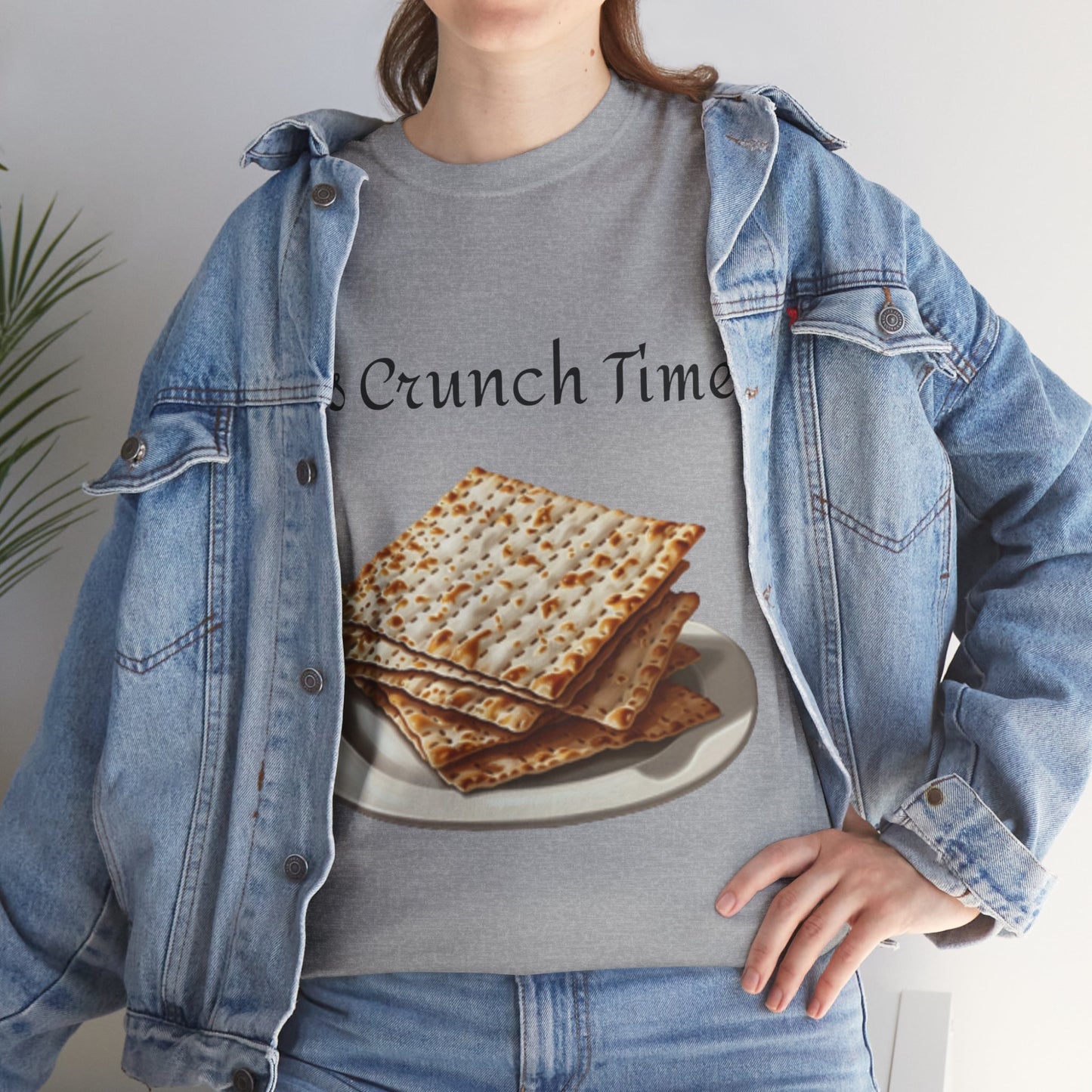 It's Crunch Time Matza Unisex Heavy Cotton Tee