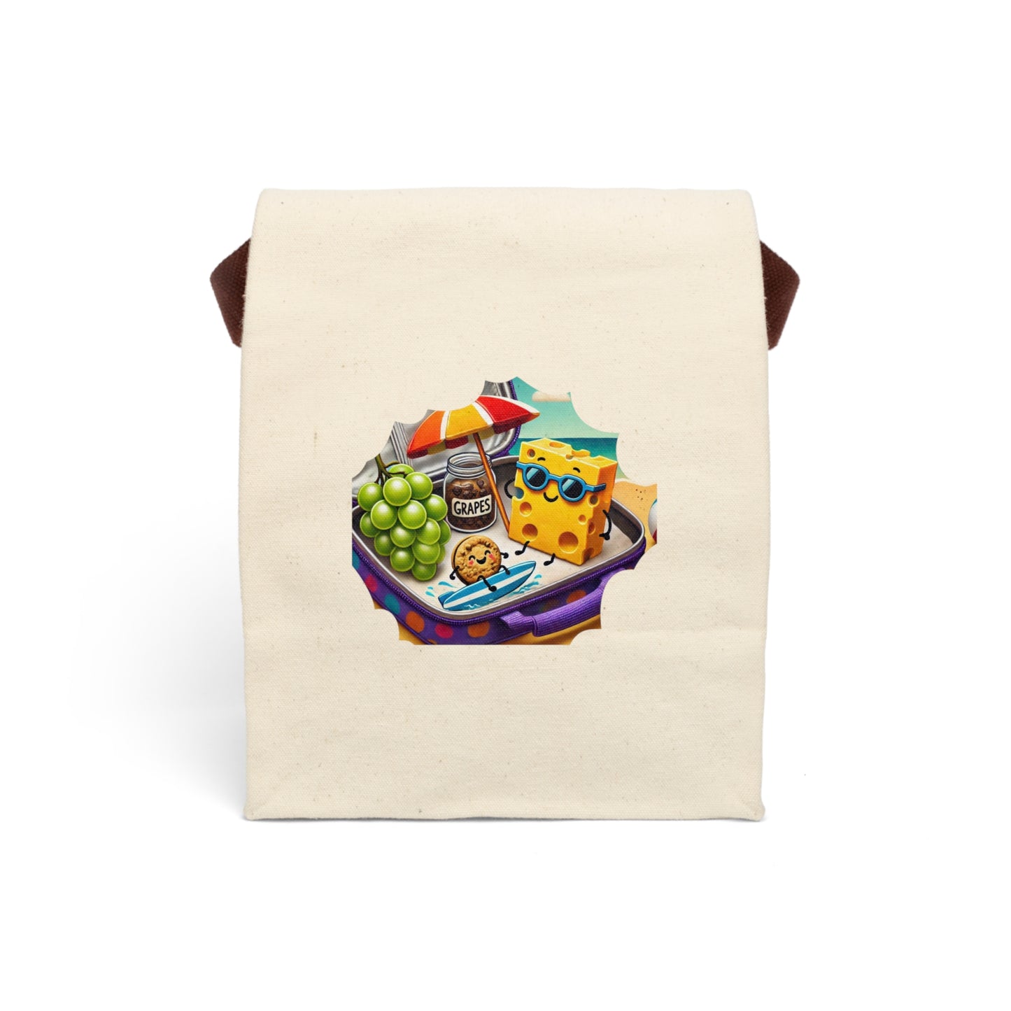 Beach Bag Lunch Canvas Lunch Bag With Strap