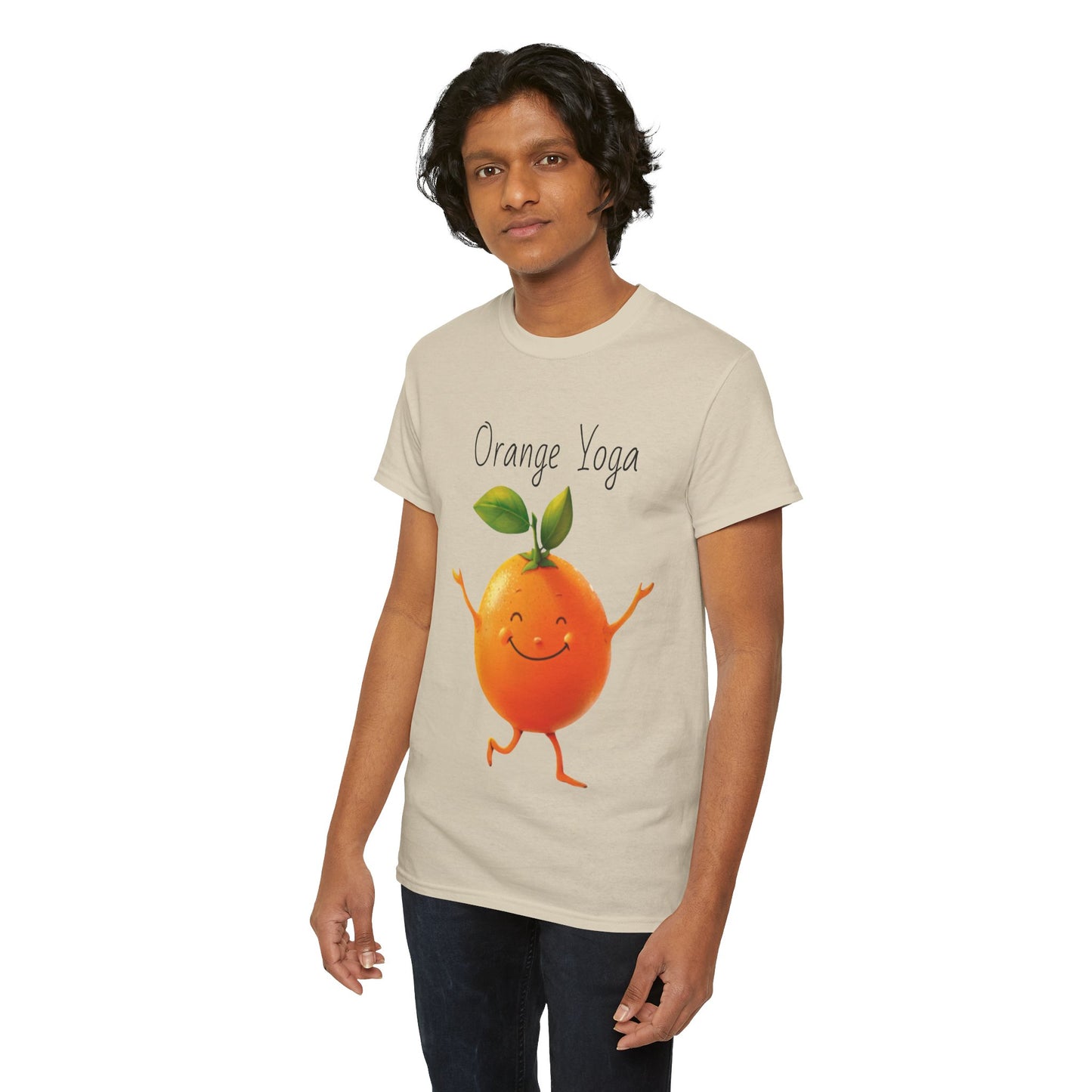 Orange Yoga Unisex Heavy Cotton Tee