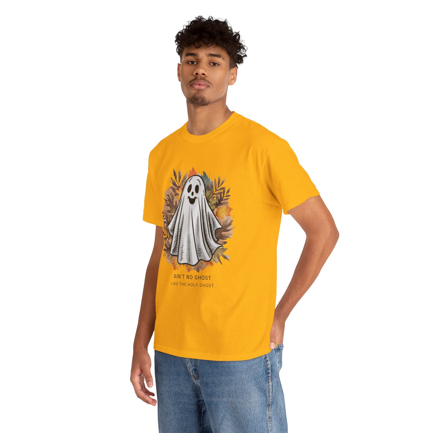 Holy Ghost Halloween Unisex Heavy Cotton Tee