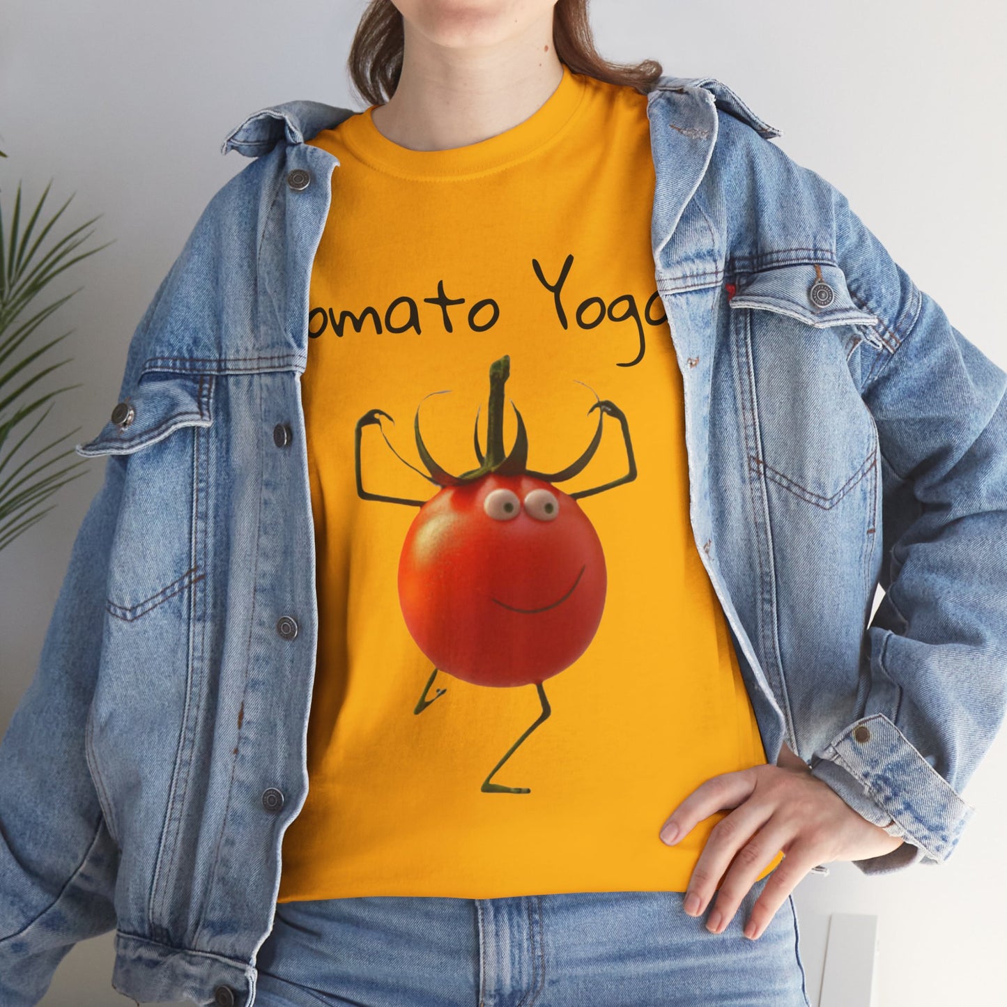 Tomato Yoga Unisex Heavy Cotton Tee