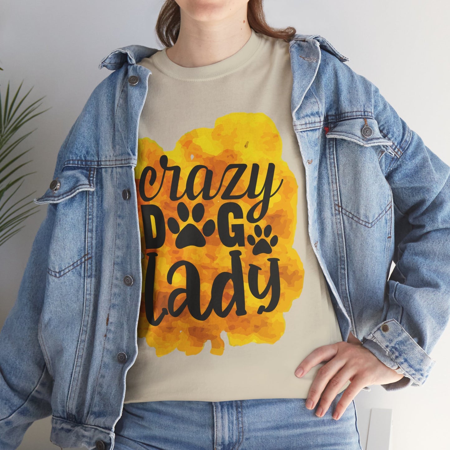 Crazy Dog Lady Unisex Heavy Cotton Tee