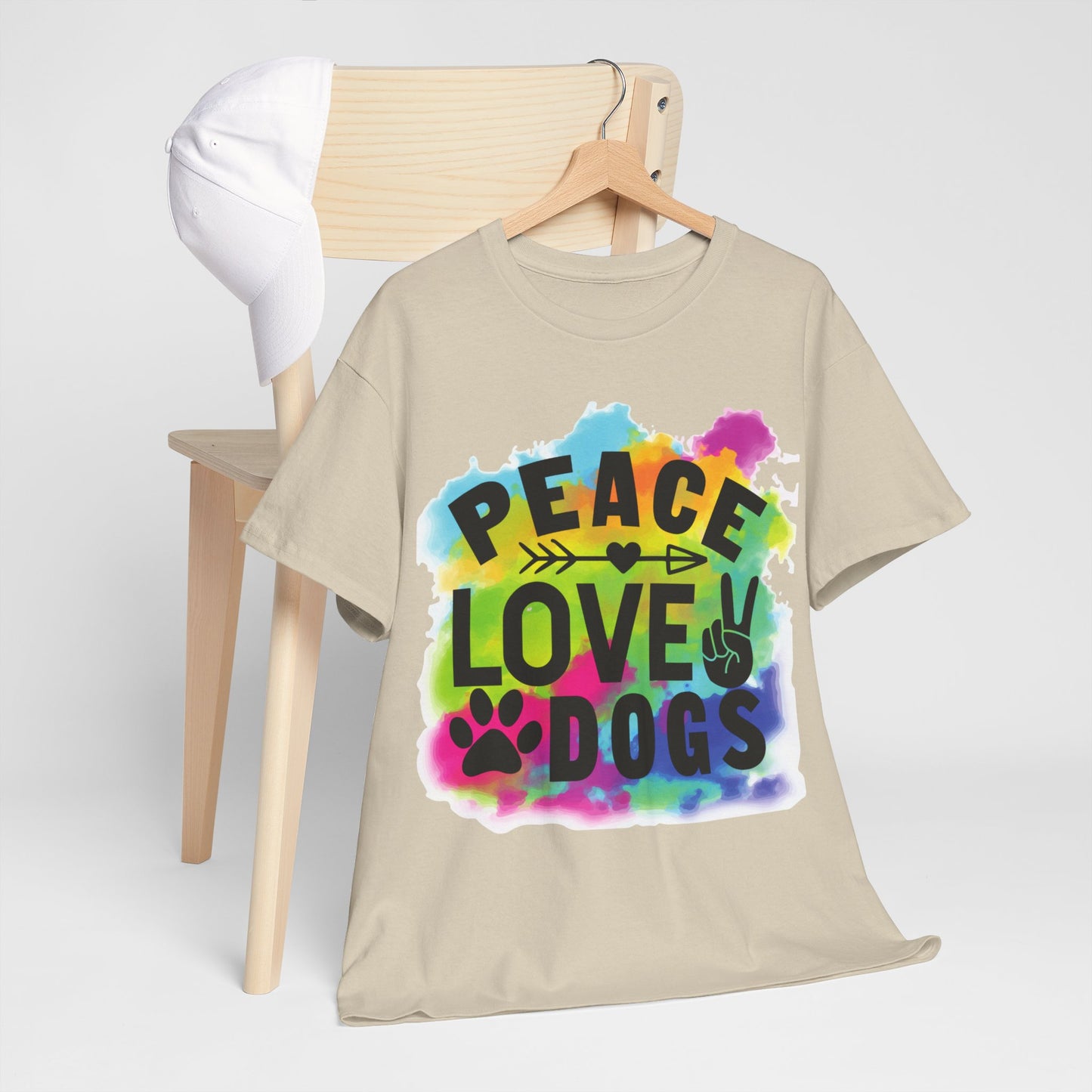 Peace Love Dogs Unisex Heavy Cotton Tee