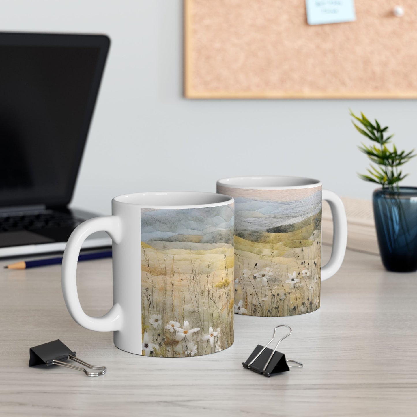 Mountain Plain Ceramic Mug, (11oz, 15oz)