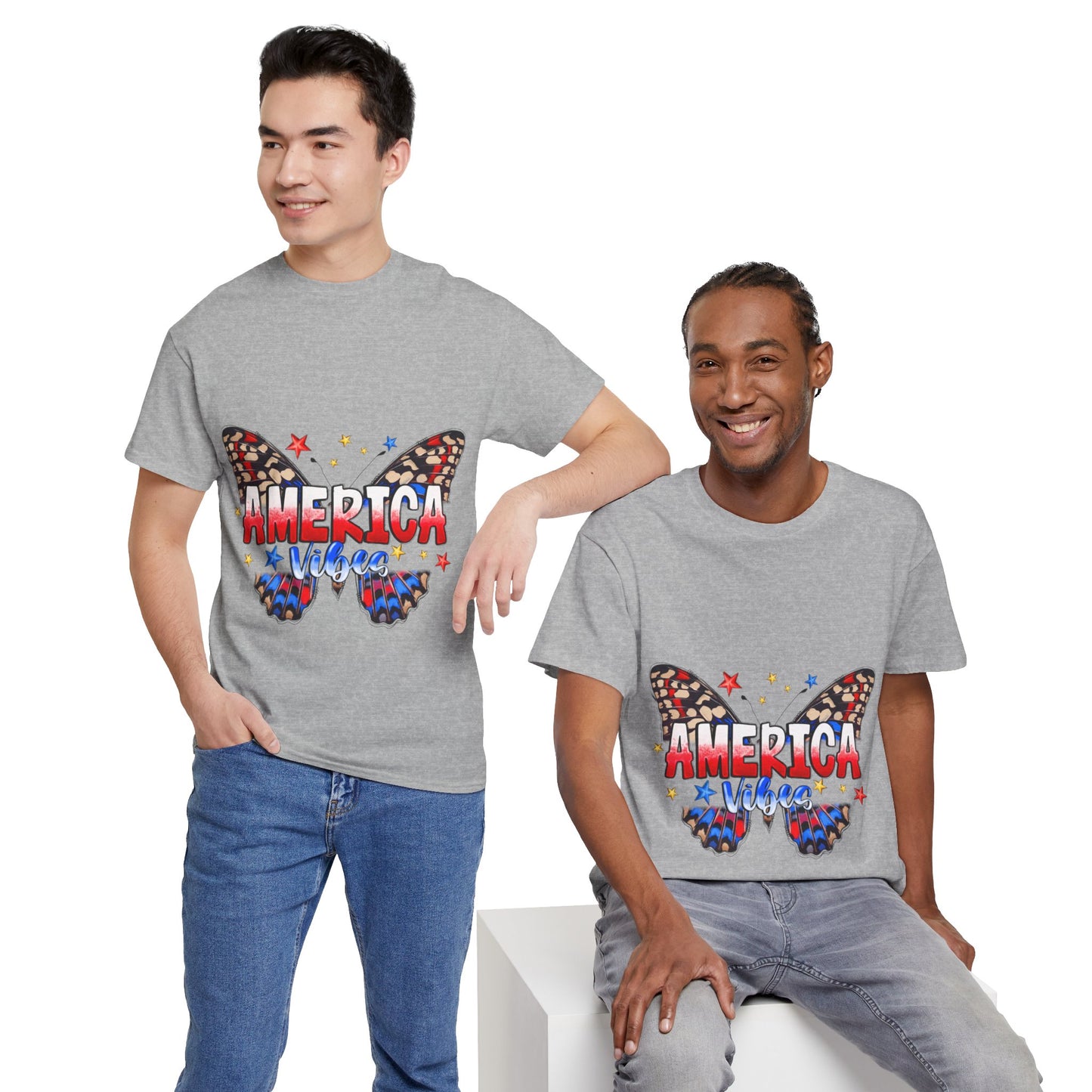 America Vibes Unisex Heavy Cotton Tee