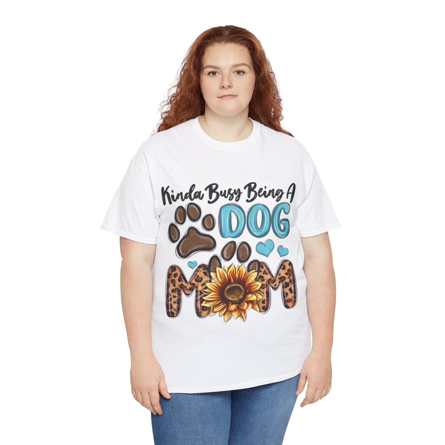 Busy Being A Dog Mom Unisex Heavy Cotton Tee