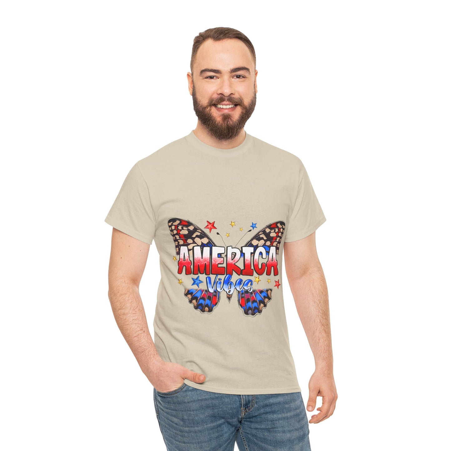 America Vibes Unisex Heavy Cotton Tee