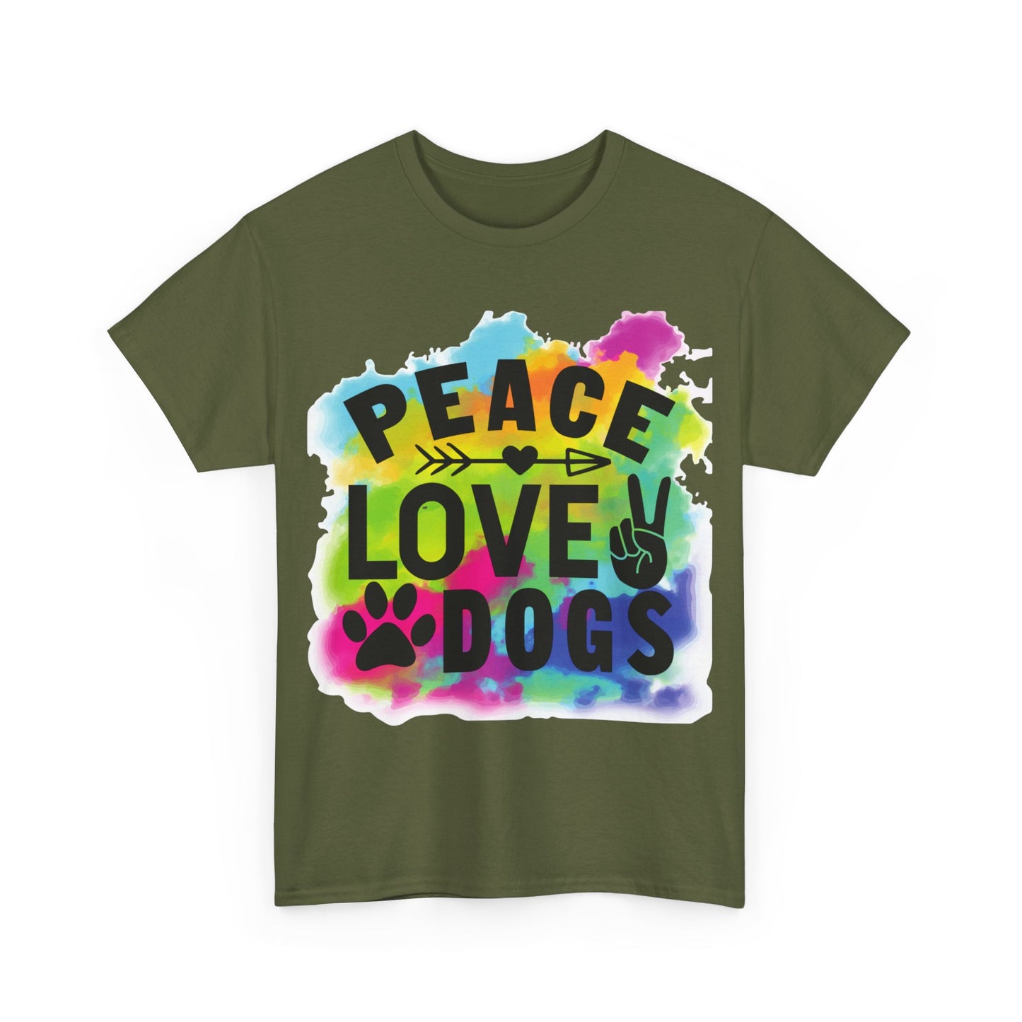 Peace Love Dogs Unisex Heavy Cotton Tee