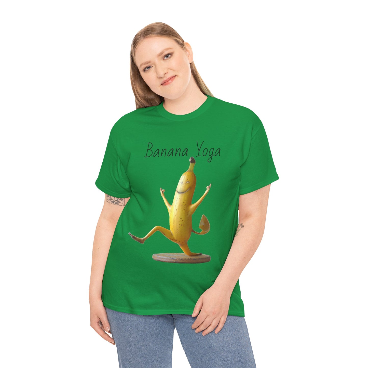 Banana Yoga2 Unisex Heavy Cotton Tee