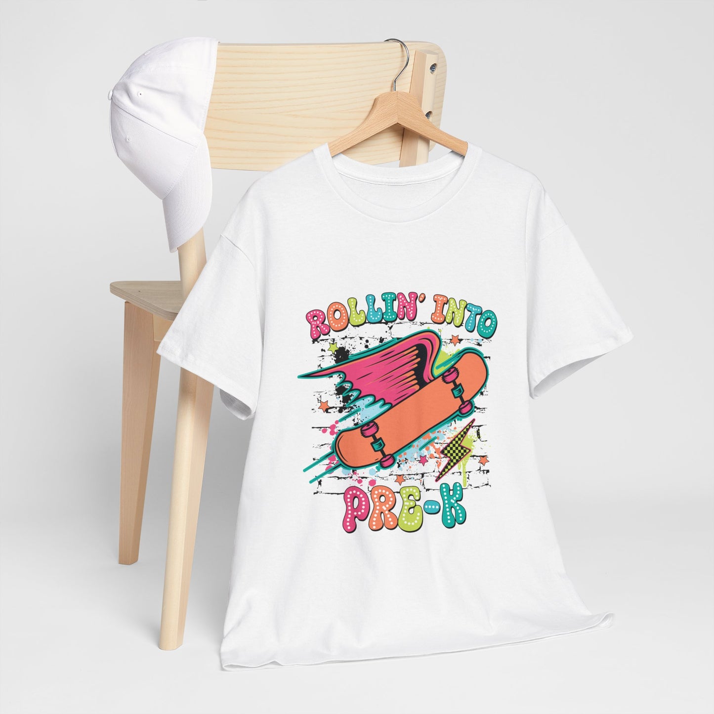 Rockin Into Pre K Unisex Heavy Cotton Tee