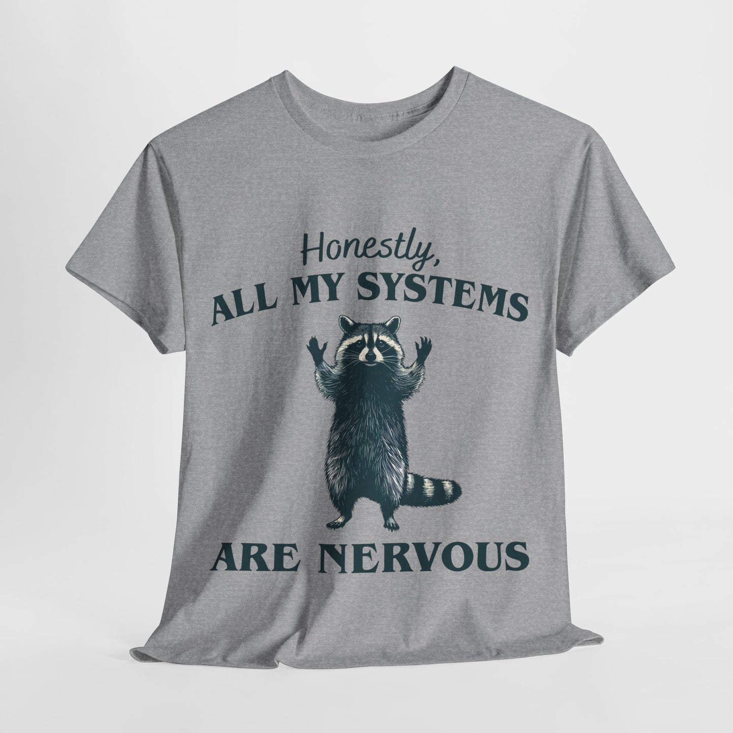 Nervous Racoon Unisex Heavy Cotton Tee