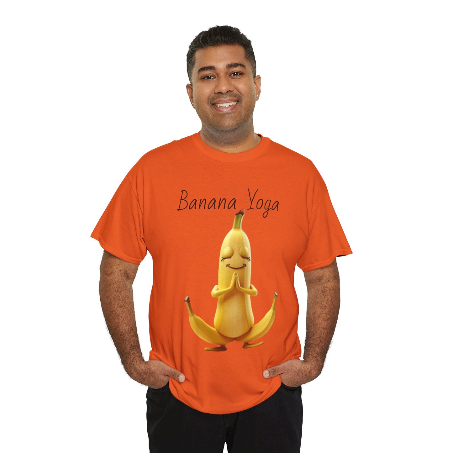 Banana Yoga Unisex Heavy Cotton Tee