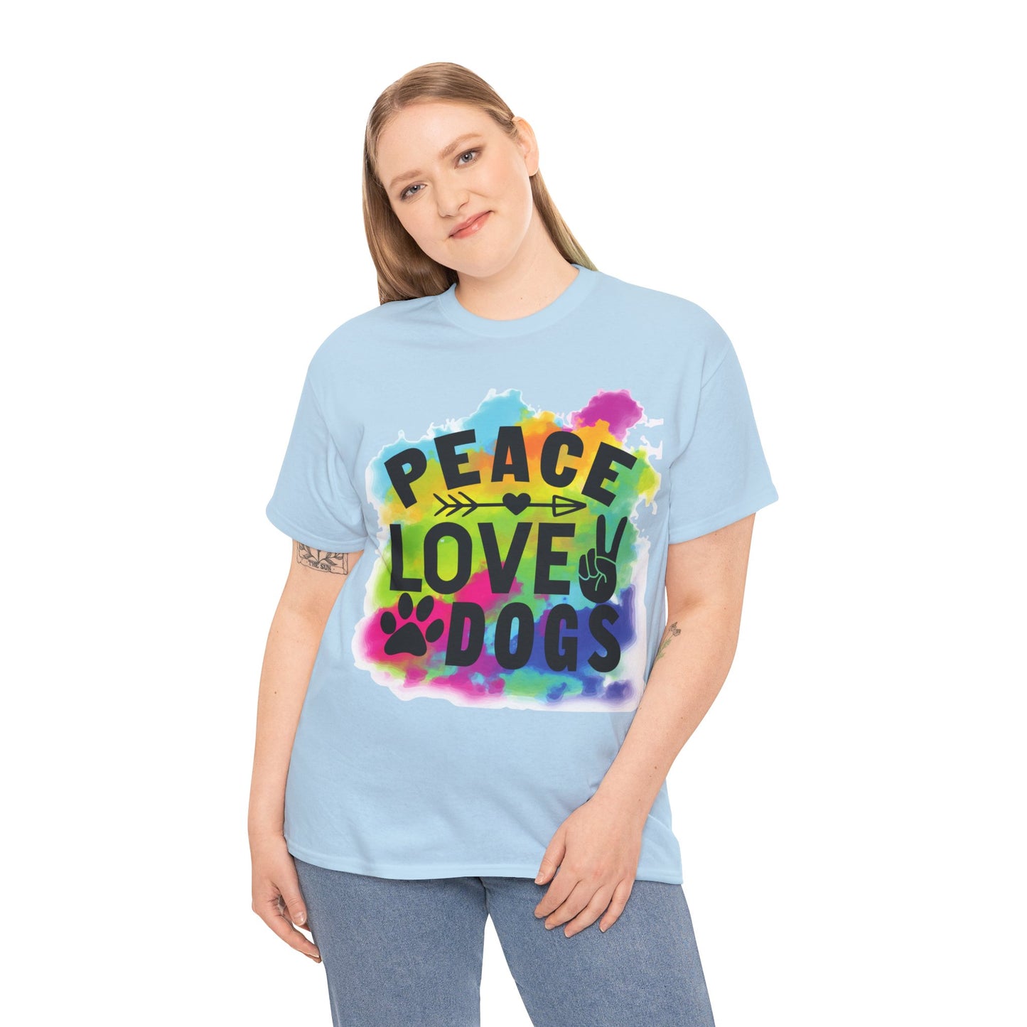 Peace Love Dogs Unisex Heavy Cotton Tee