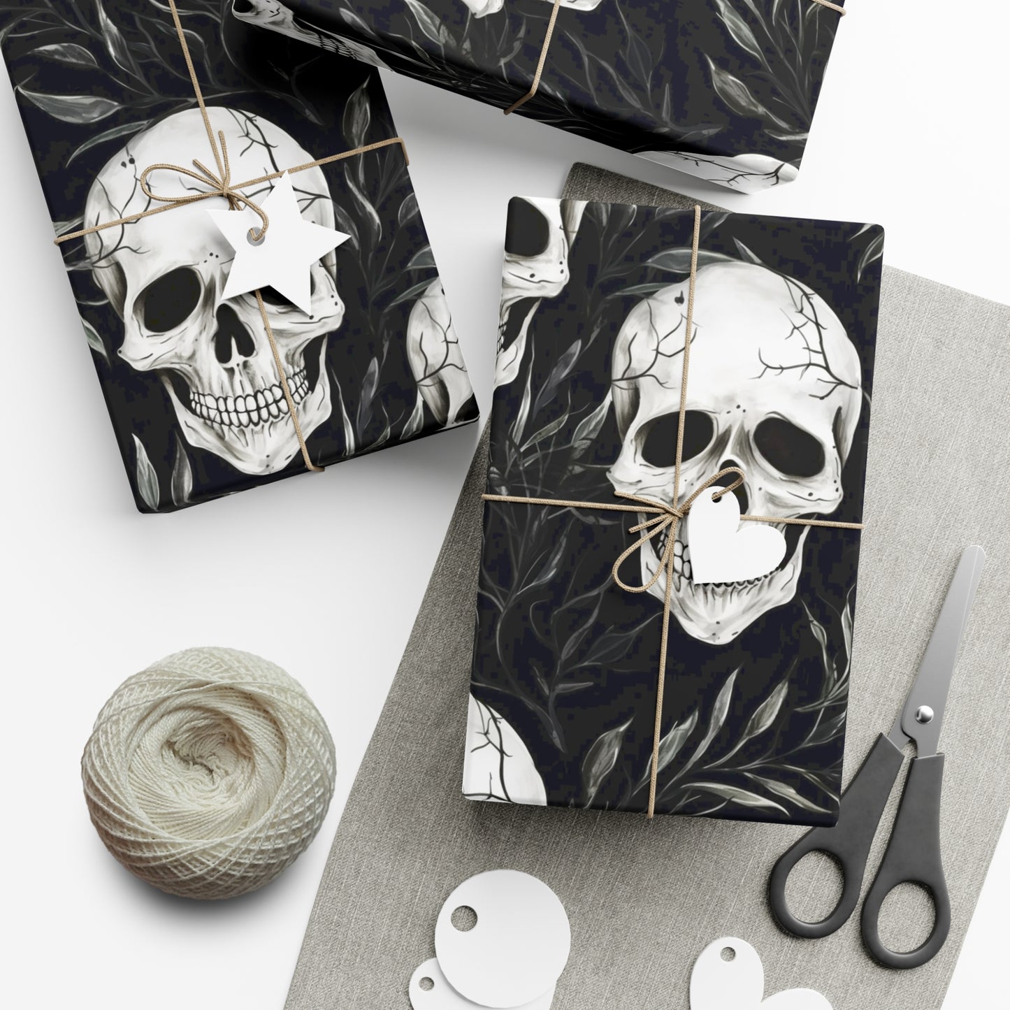 Skull Head Gift Wrap Papers