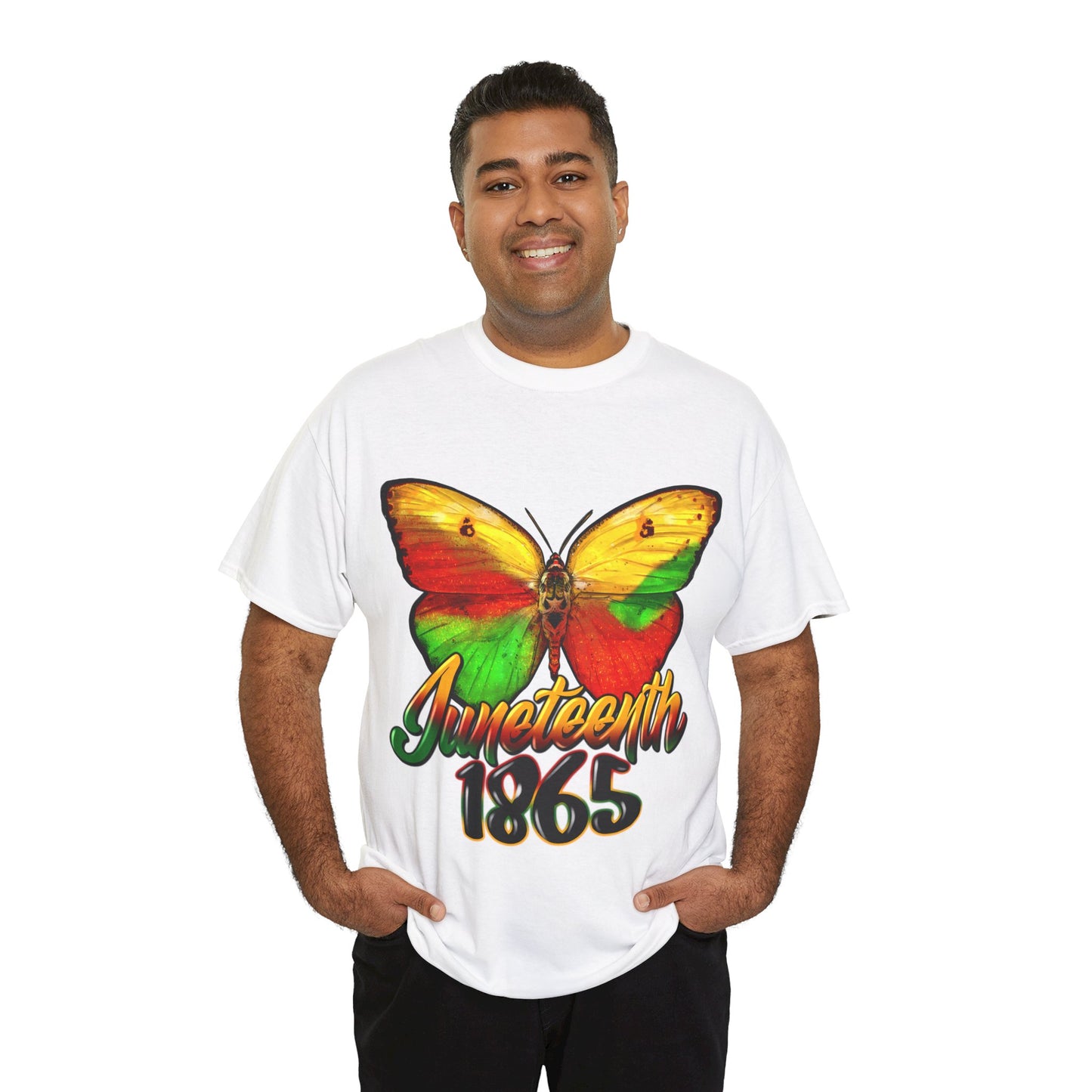 Juneteenth Butterfly Unisex Heavy Cotton Tee