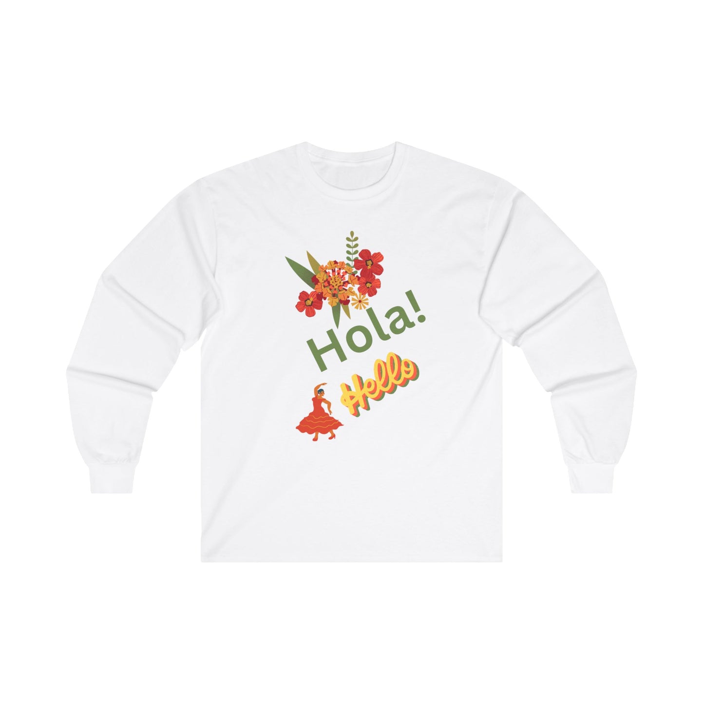 Hello in Spanish Unisex Ultra Cotton Long Sleeve Tee