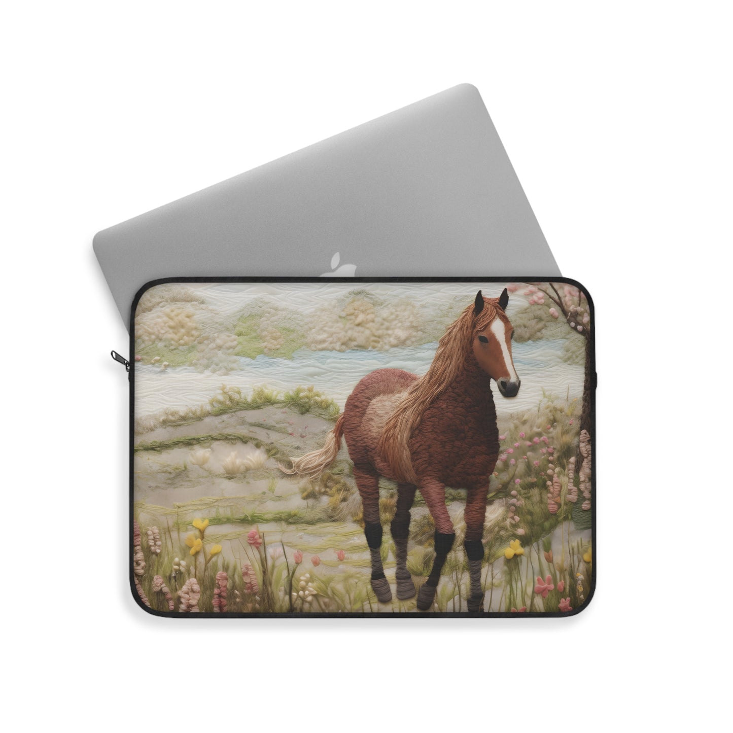 Horse In The Meadow Laptop Sleeve