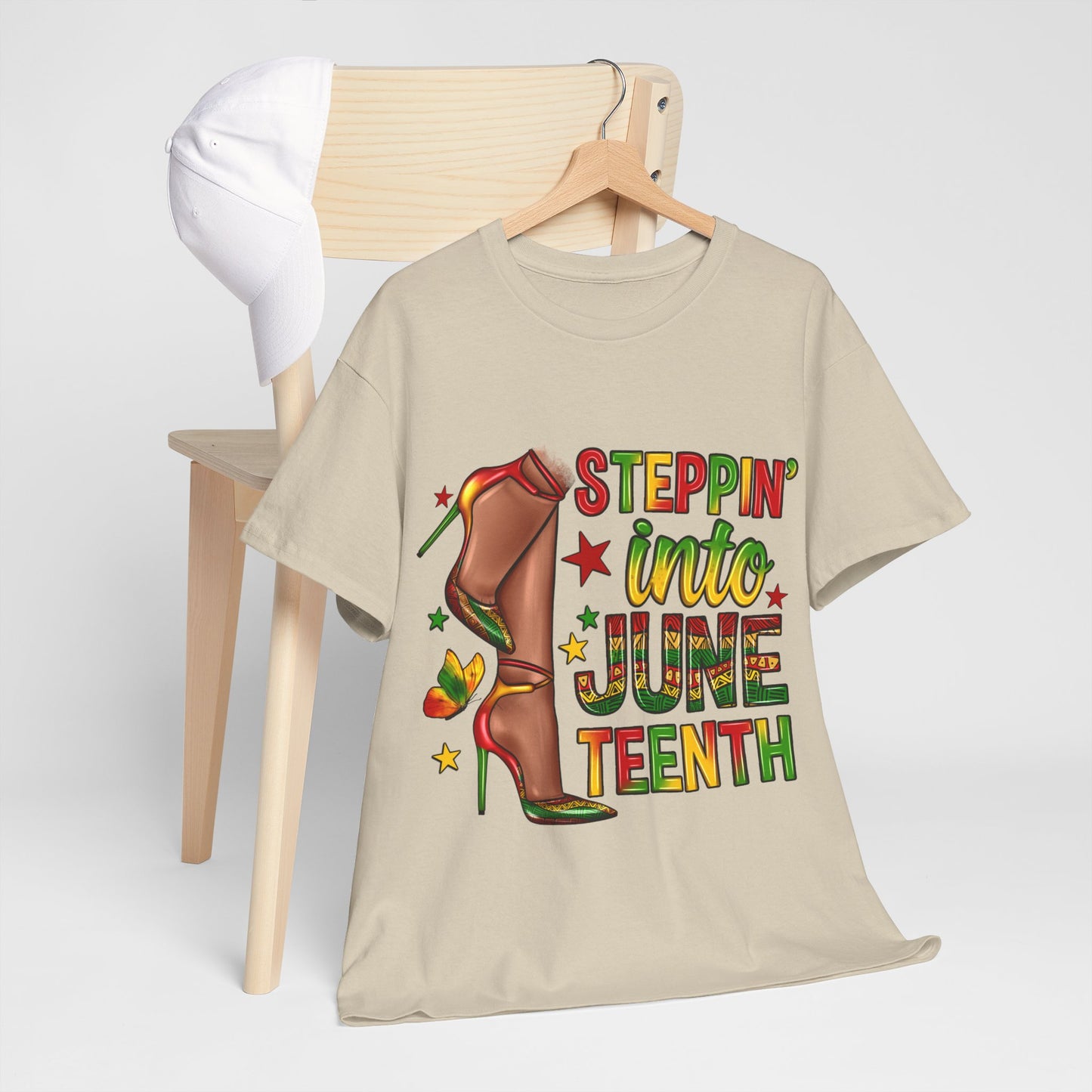 Stepping Into Juneteenth Unisex Heavy Cotton Tee