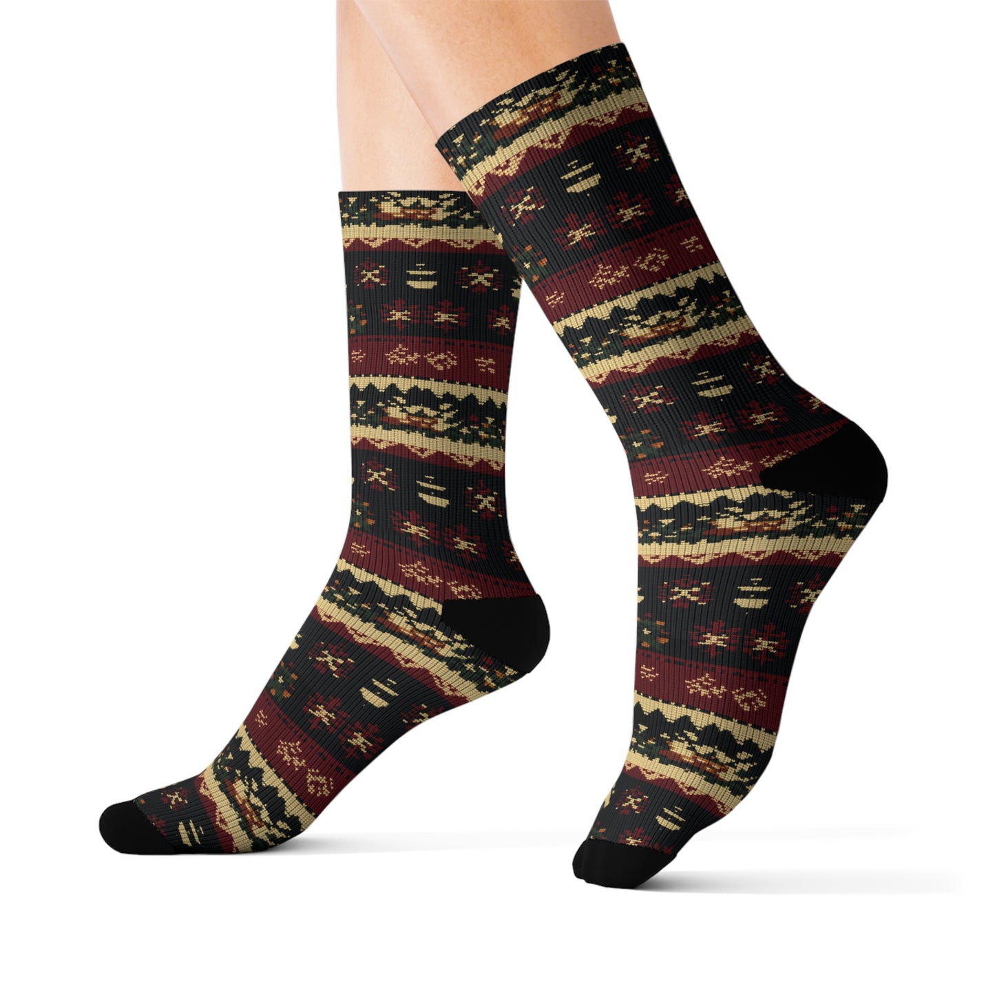 Ugly Sweater Collection 6 Sublimation Socks