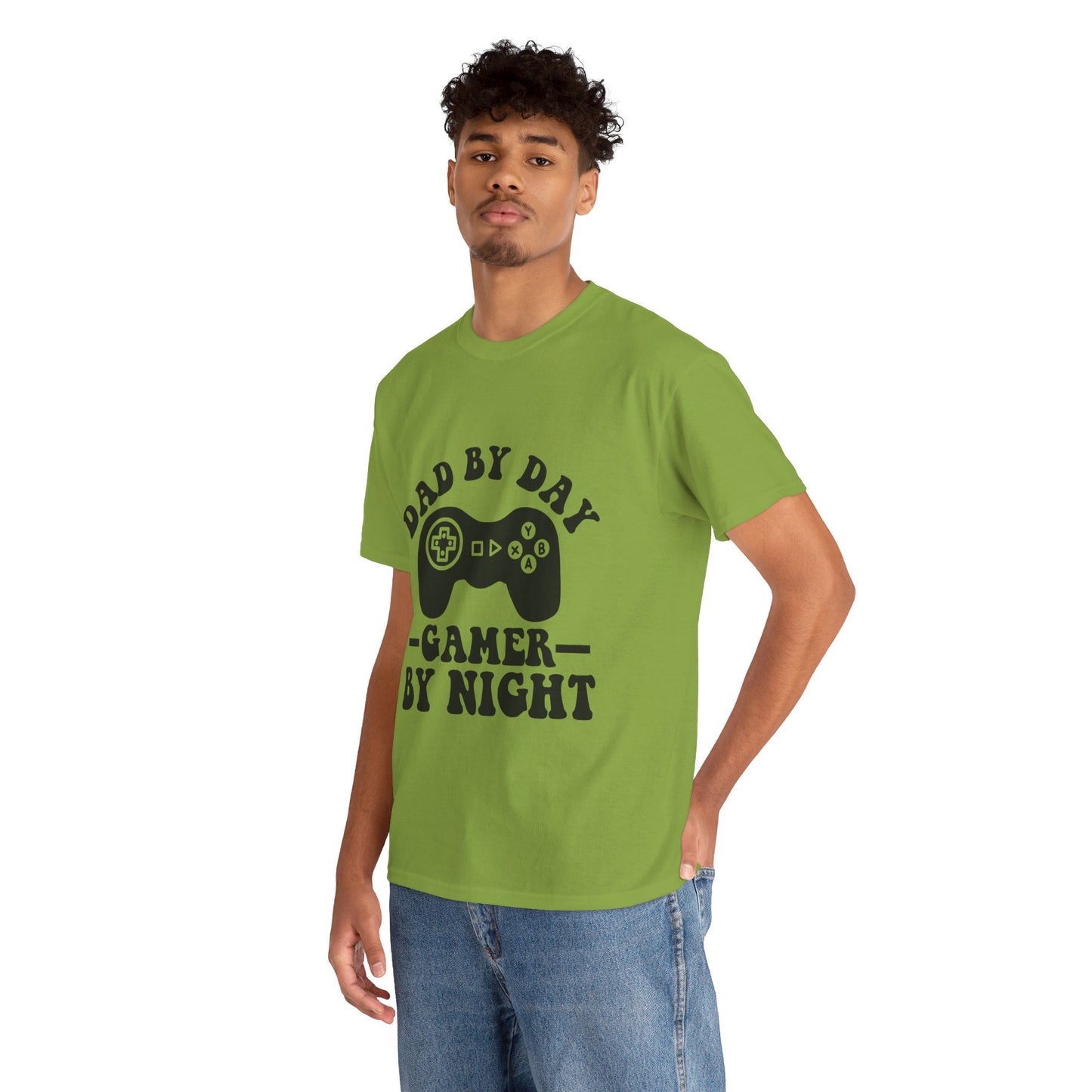 Gamer By Night Unisex Heavy Cotton Tee