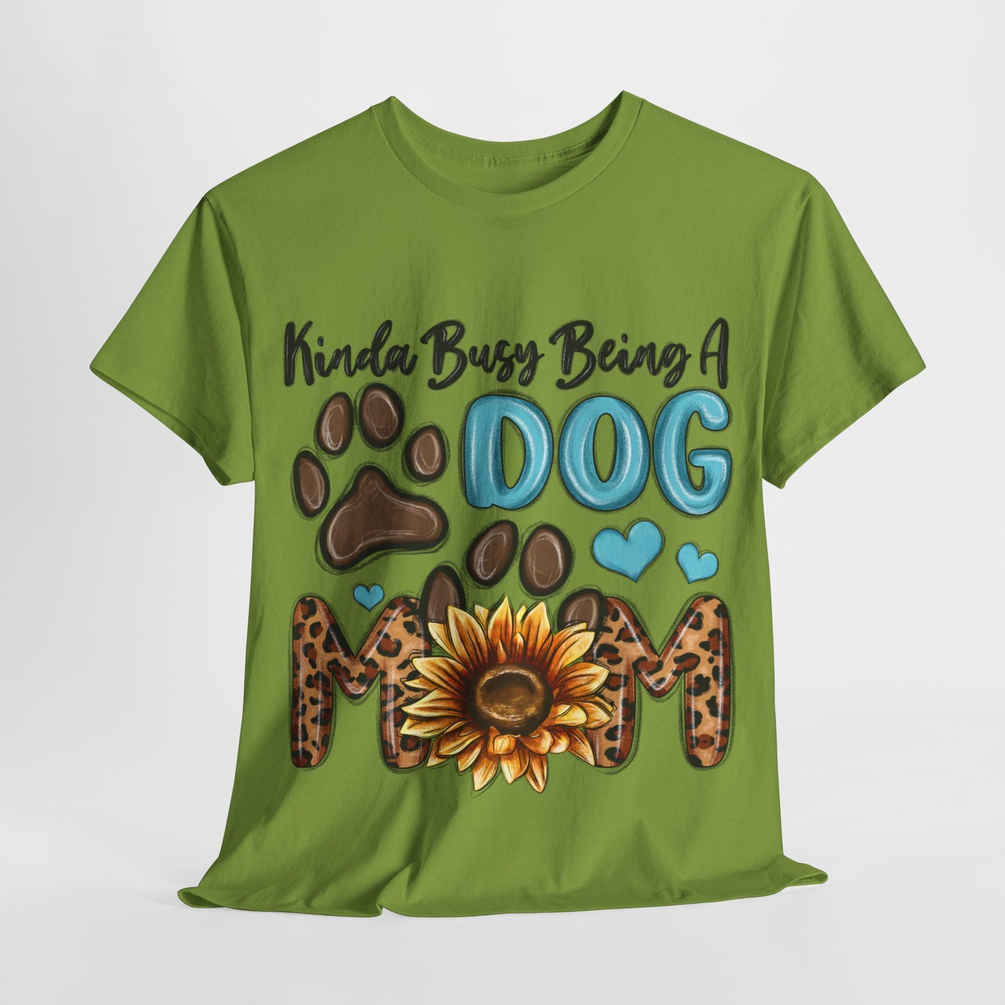 Busy Being A Dog Mom Unisex Heavy Cotton Tee