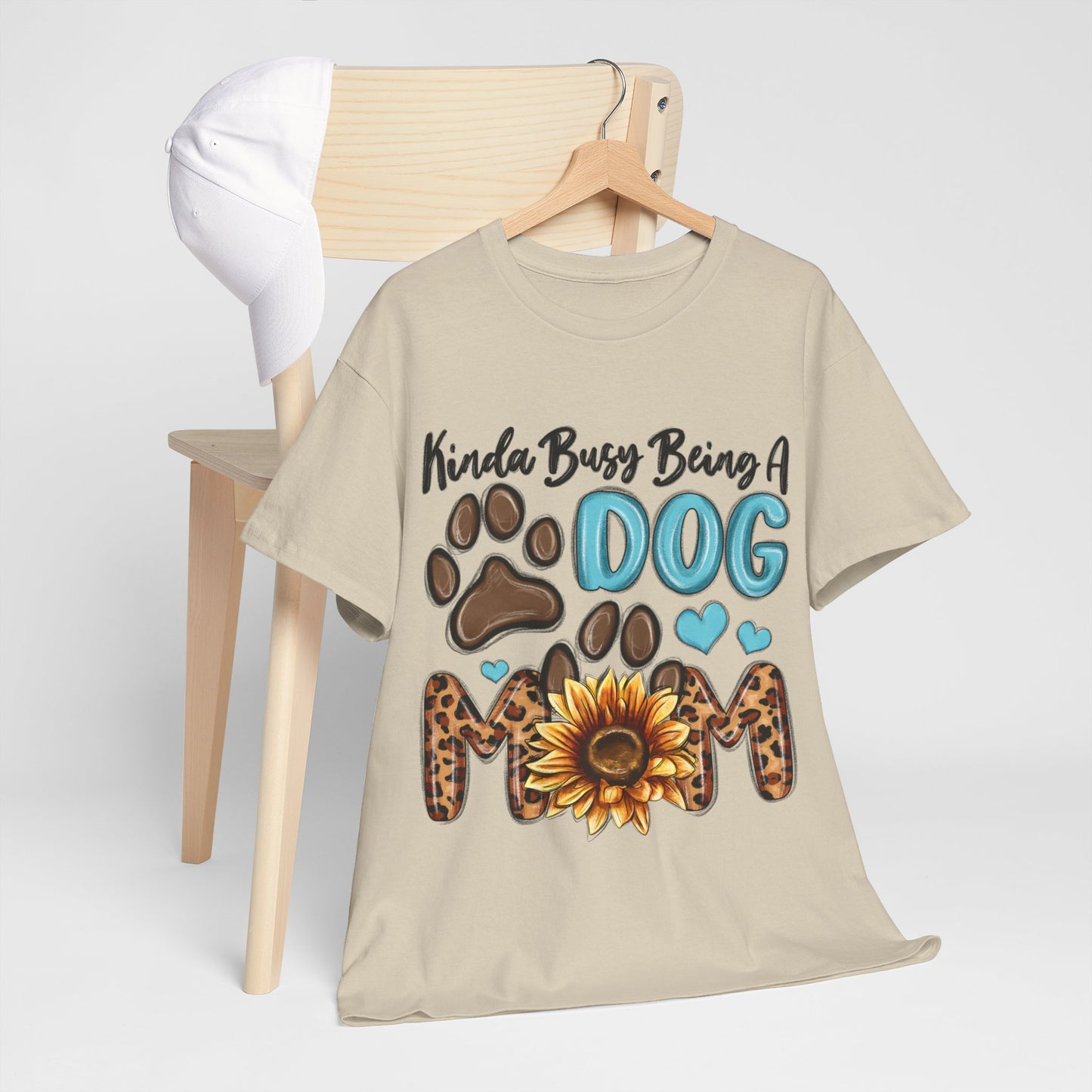 Busy Being A Dog Mom Unisex Heavy Cotton Tee