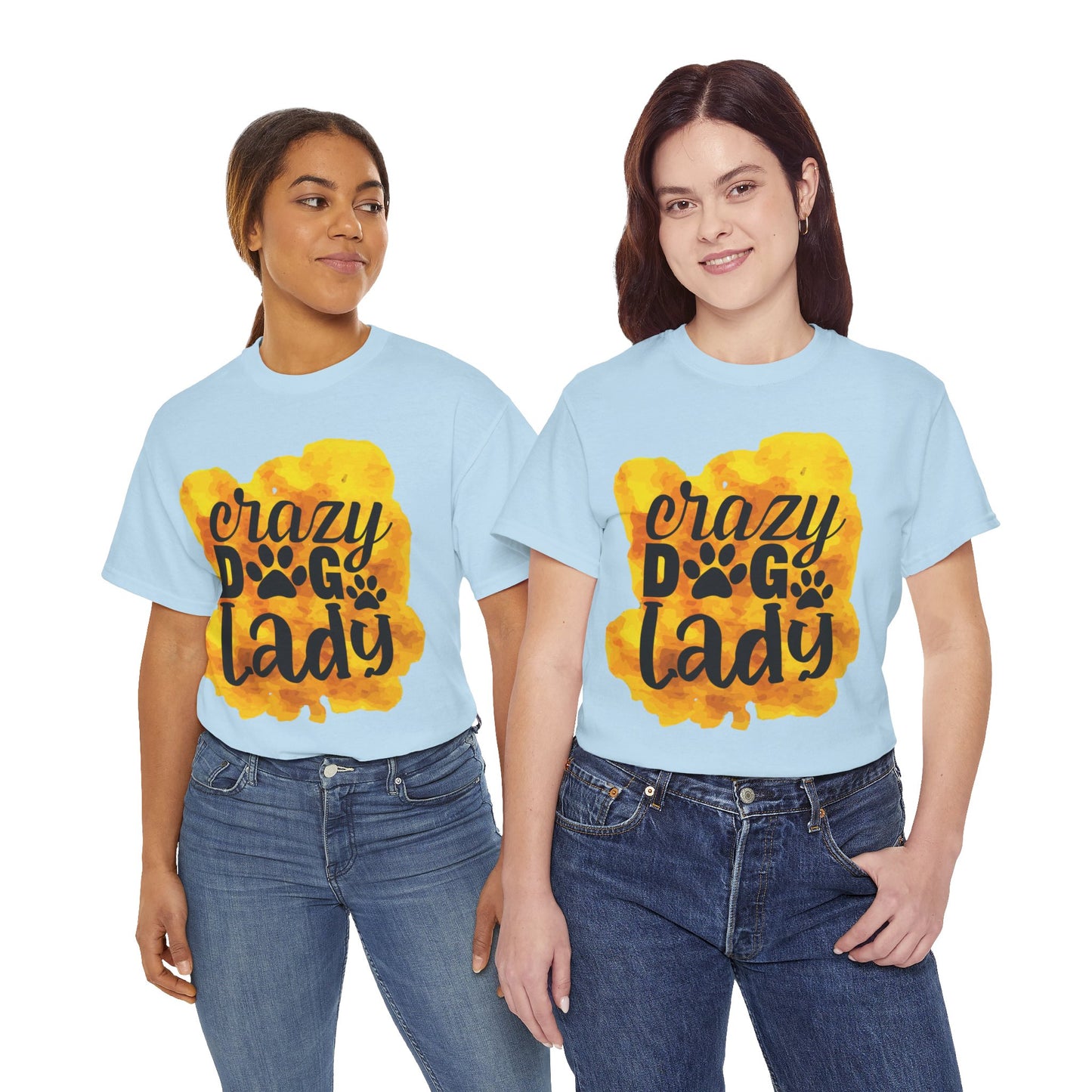 Crazy Dog Lady Unisex Heavy Cotton Tee