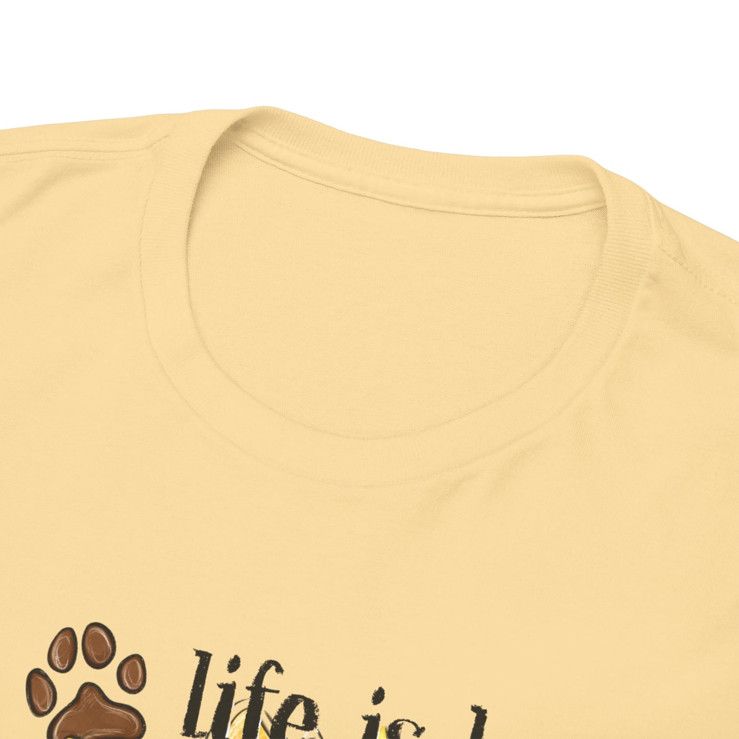 Life Is Better With Dogs Unisex Heavy Cotton Tee