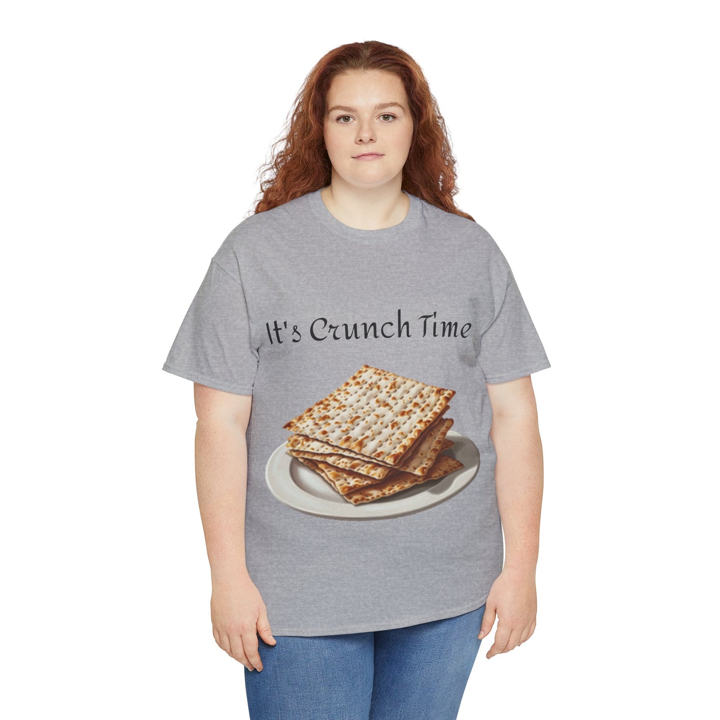 It's Crunch Time Matza Unisex Heavy Cotton Tee