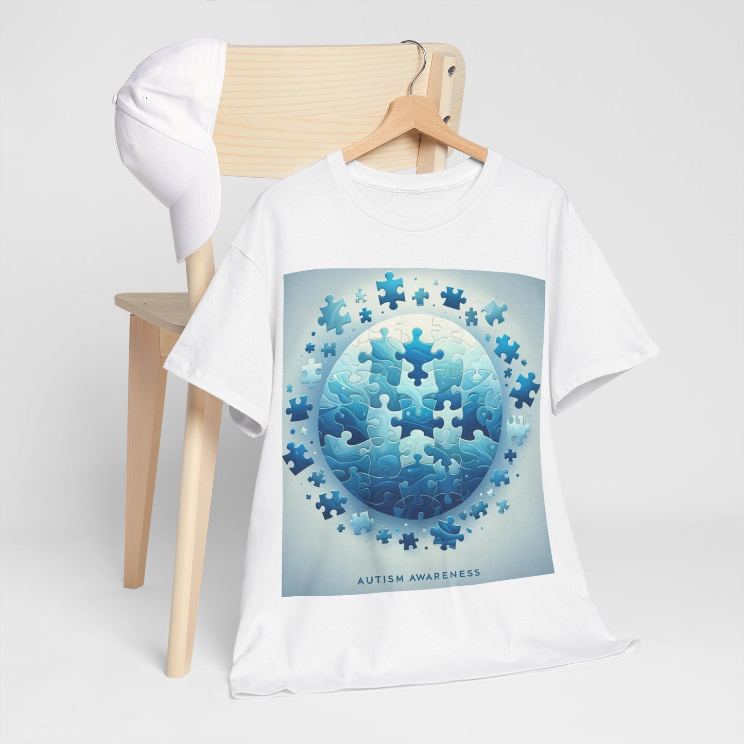 Autism Globe Unisex Heavy Cotton Tee